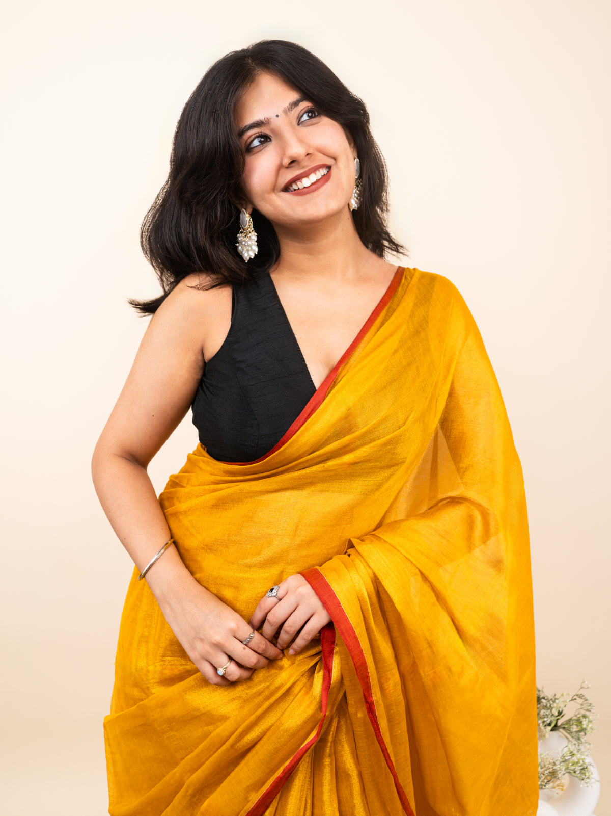 Amoni Cotton Tissue Saree