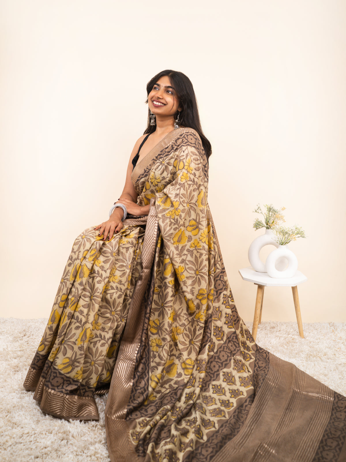 Noor Ki Lehar Maheshwari Cotton Silk Saree