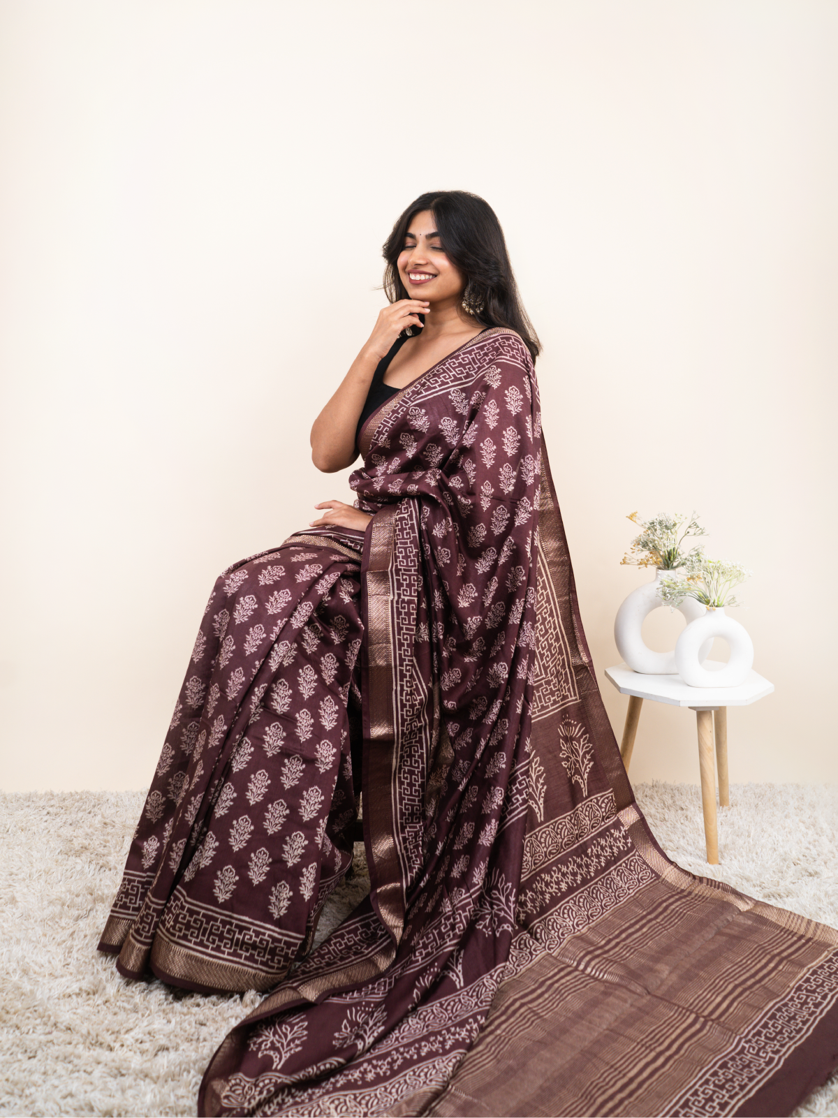 Rasraj Maheshwari Cotton Silk Saree