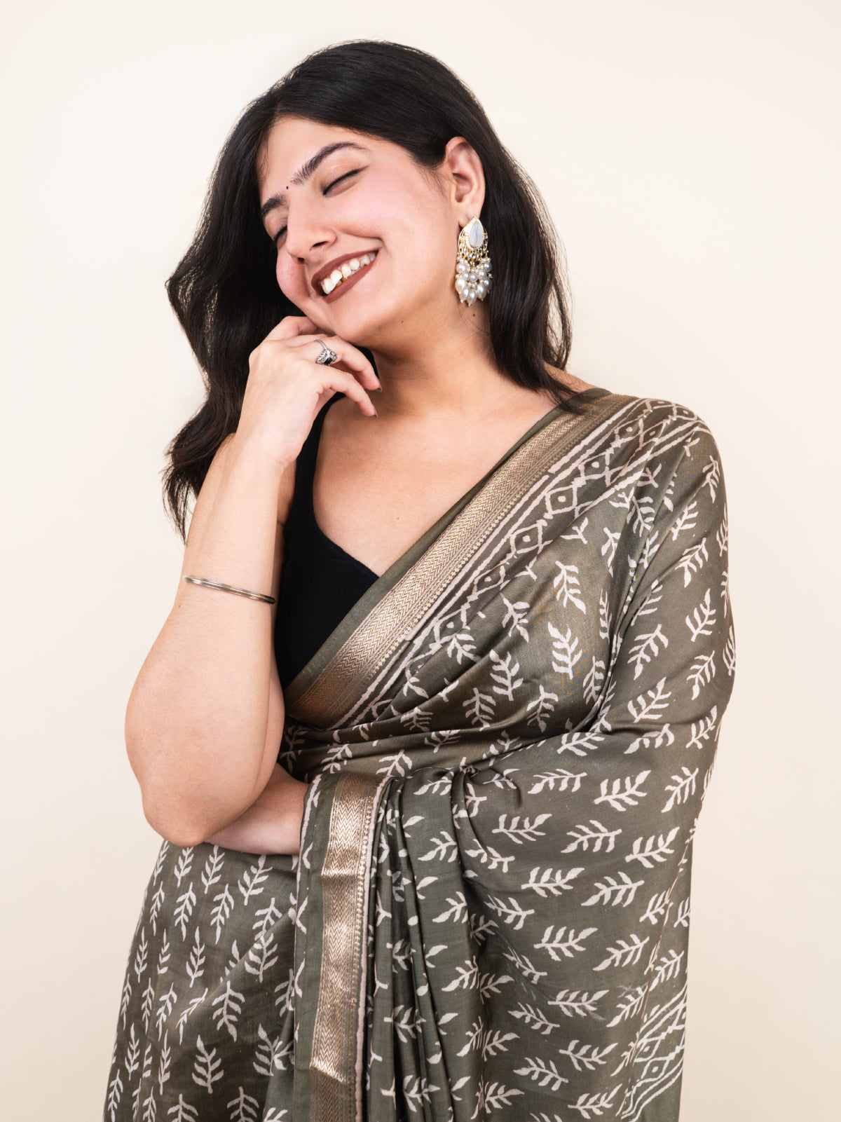 Regal Elegance Maheshwari Cotton Silk Saree