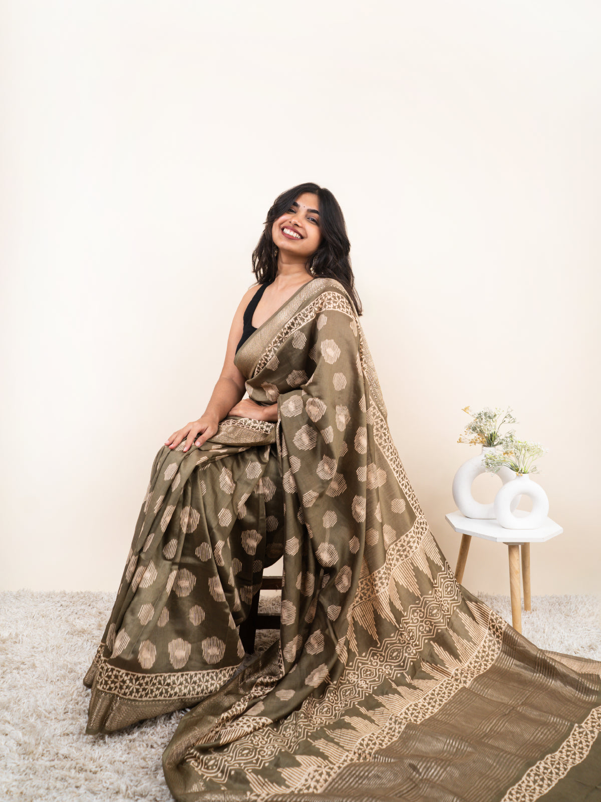 Dhoop ke Dhaage Maheshwari Cotton Silk Saree