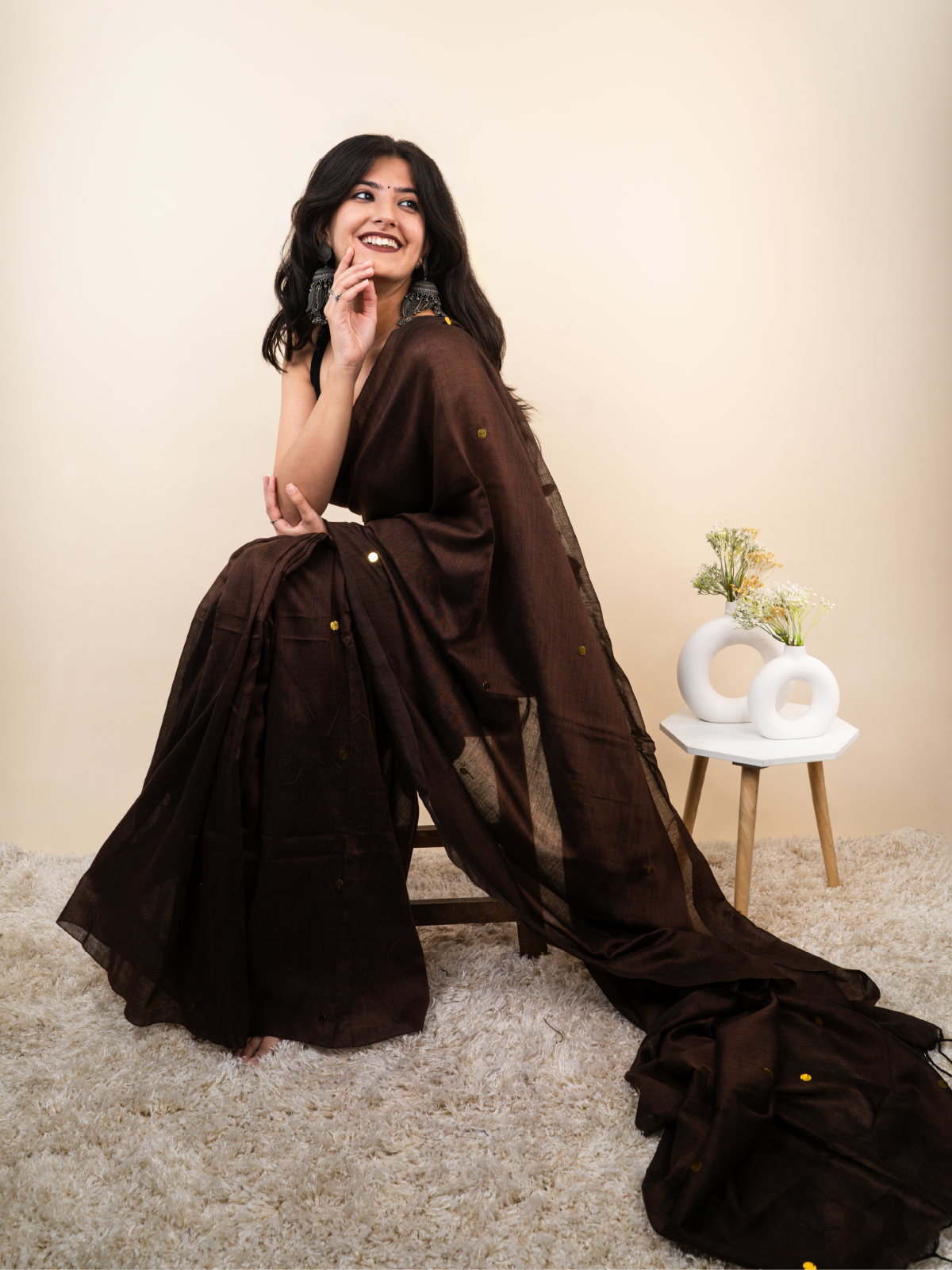 Brownie Cotton Saree