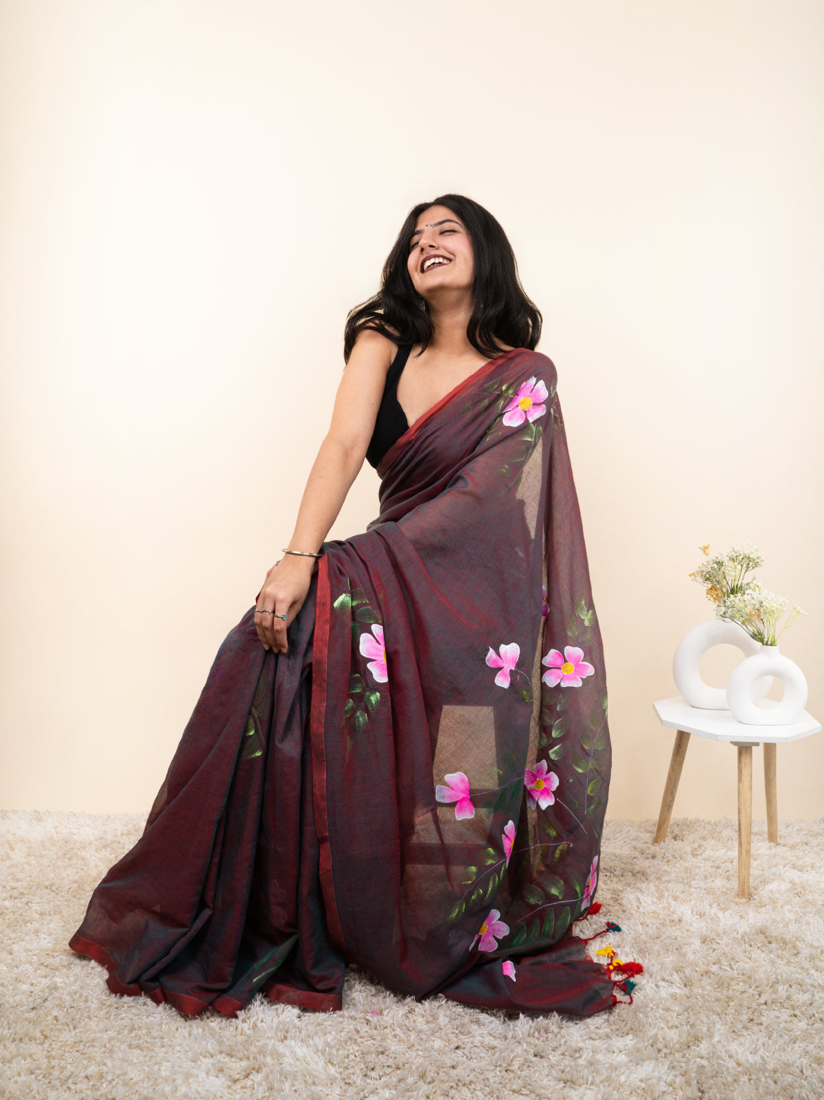 Royal Radiance Mulmul Saree