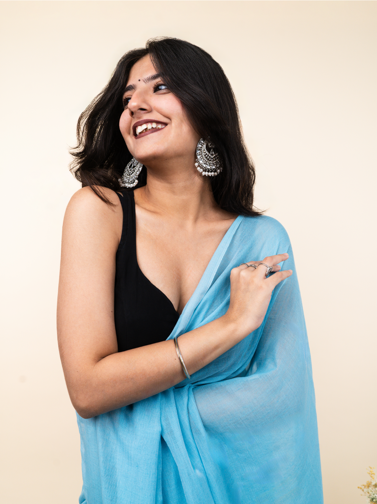 Aquamarine Cotton Saree