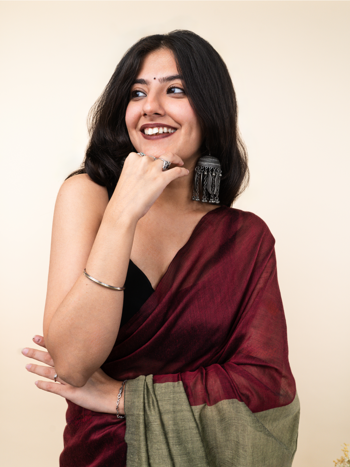 Ruby Cotton Saree