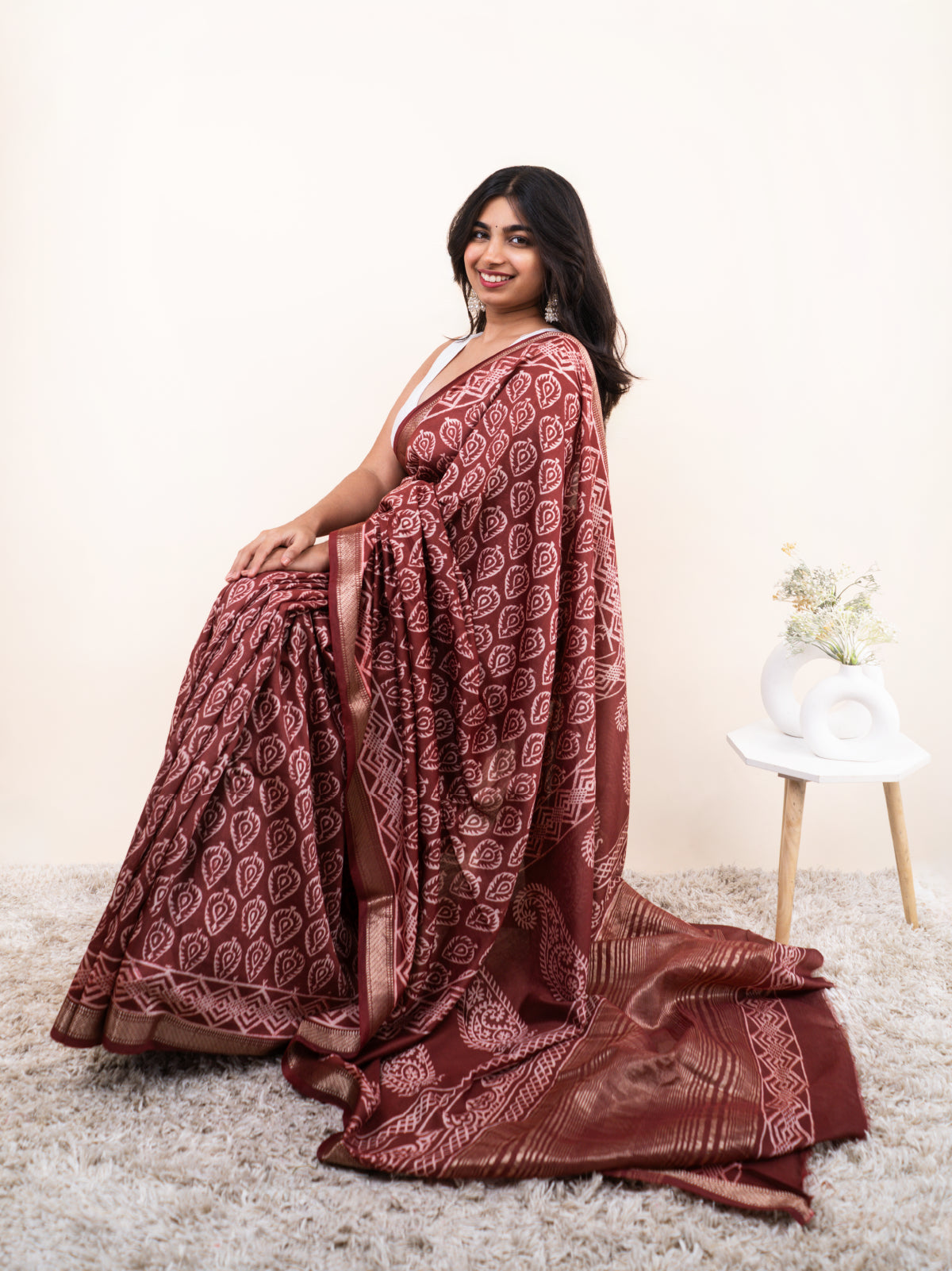 Shahi Pehchaan Maheshwari Cotton Silk Saree