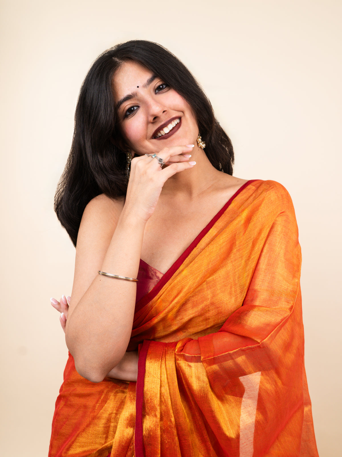 Ghyama Cotton Tissue Saree