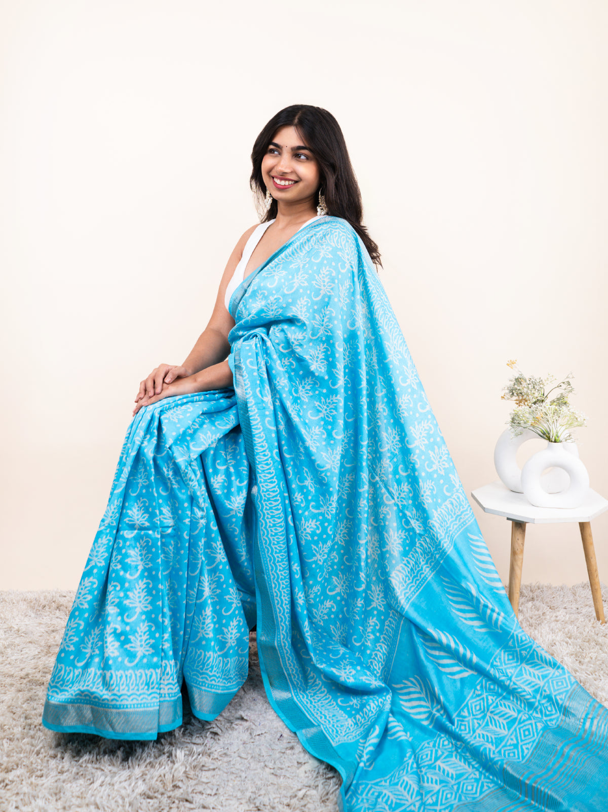 Sundarika Maheshwari Cotton Silk Saree