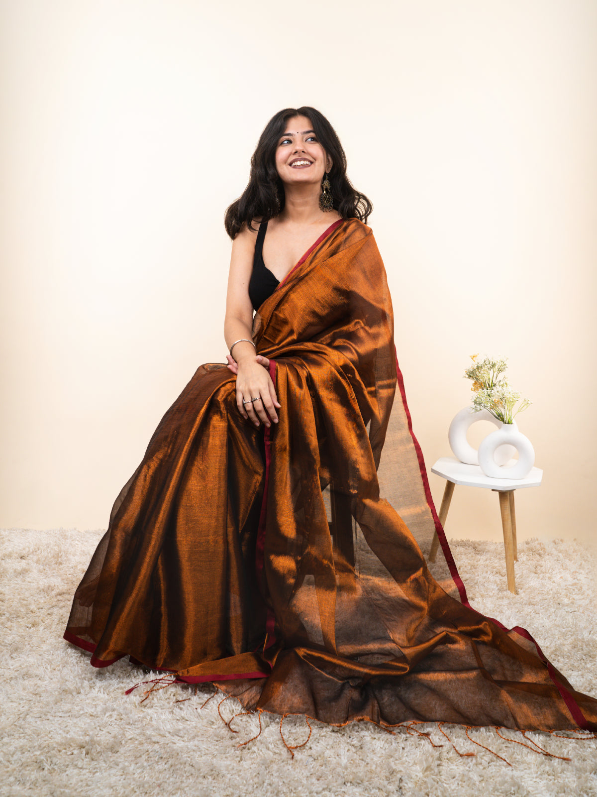 Fatafati Cotton Tissue Saree