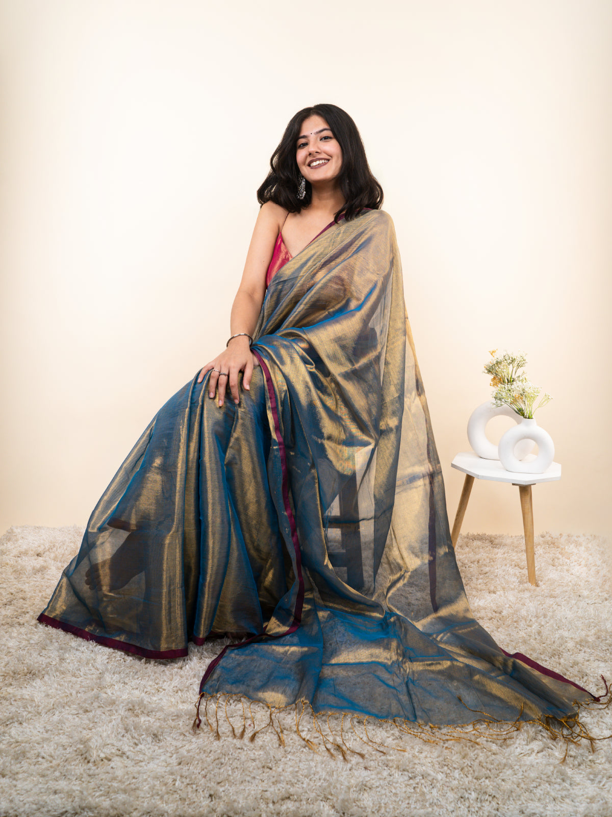 Joba Cotton Tissue Saree