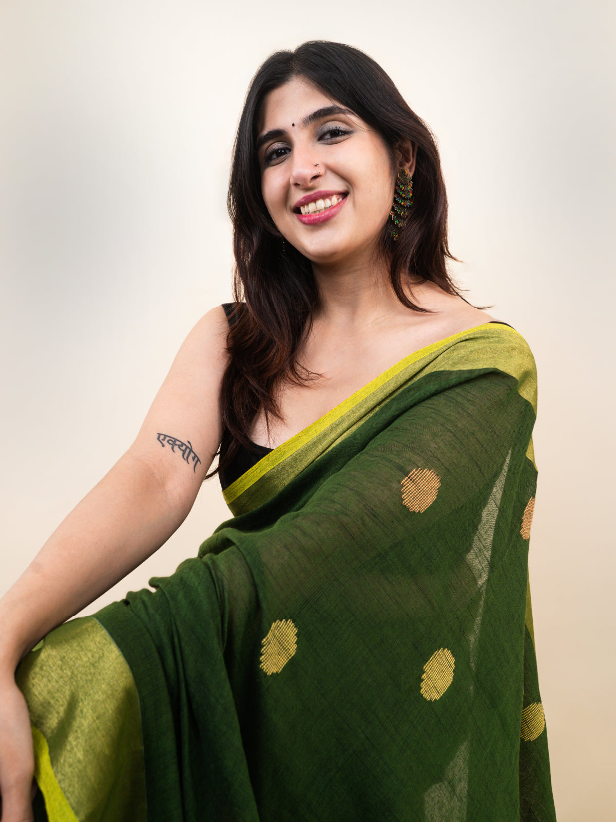 Manikya Linen Saree