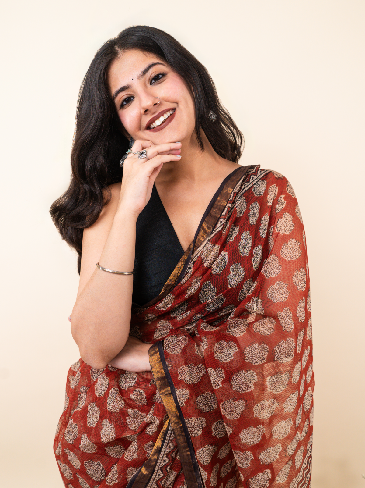 Kahaani Bunai Kota Cotton Saree