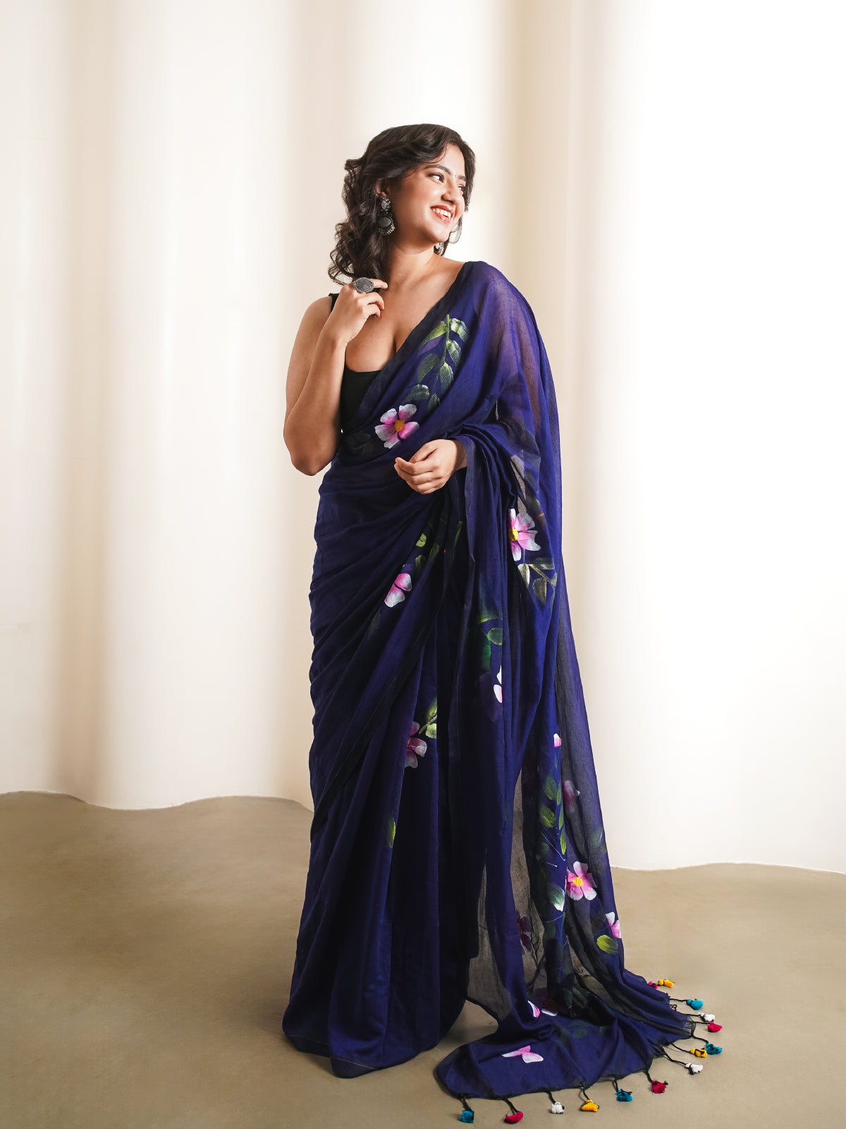 Mystical Melody Mulmul Saree