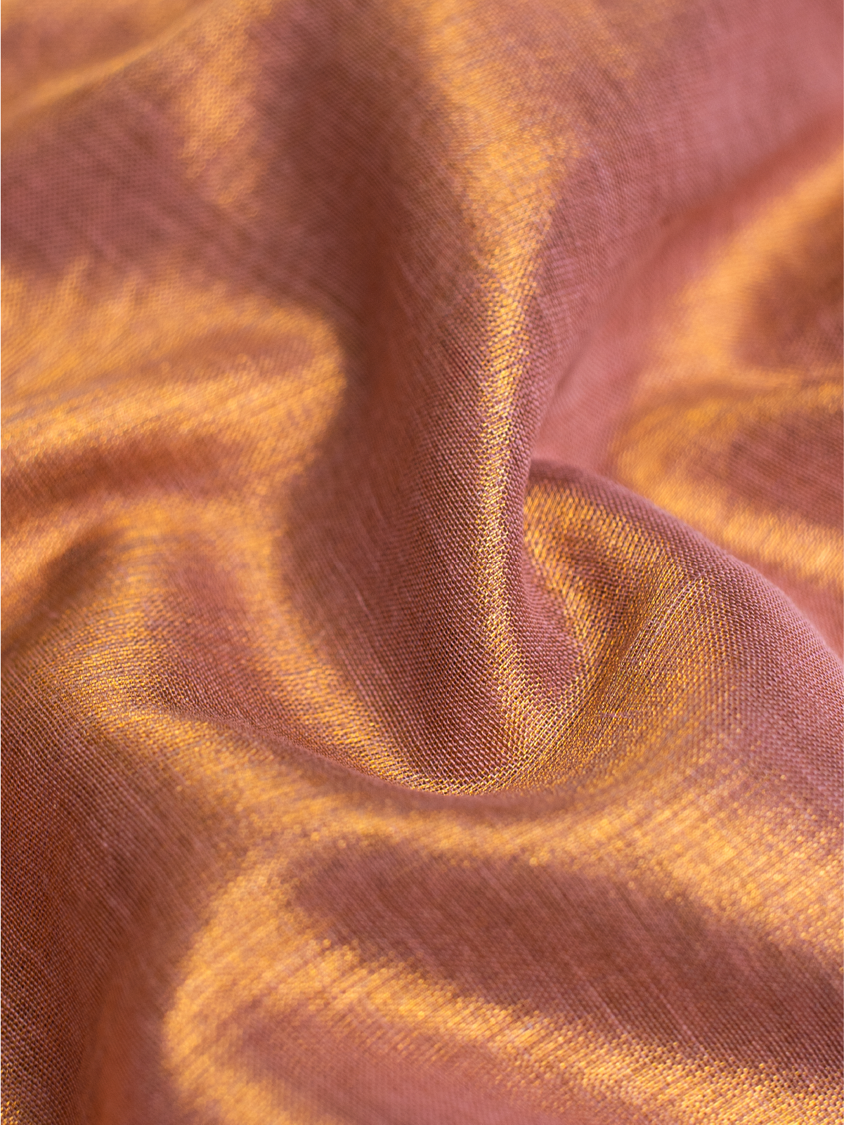 Peach Love Cotton Tissue Saree