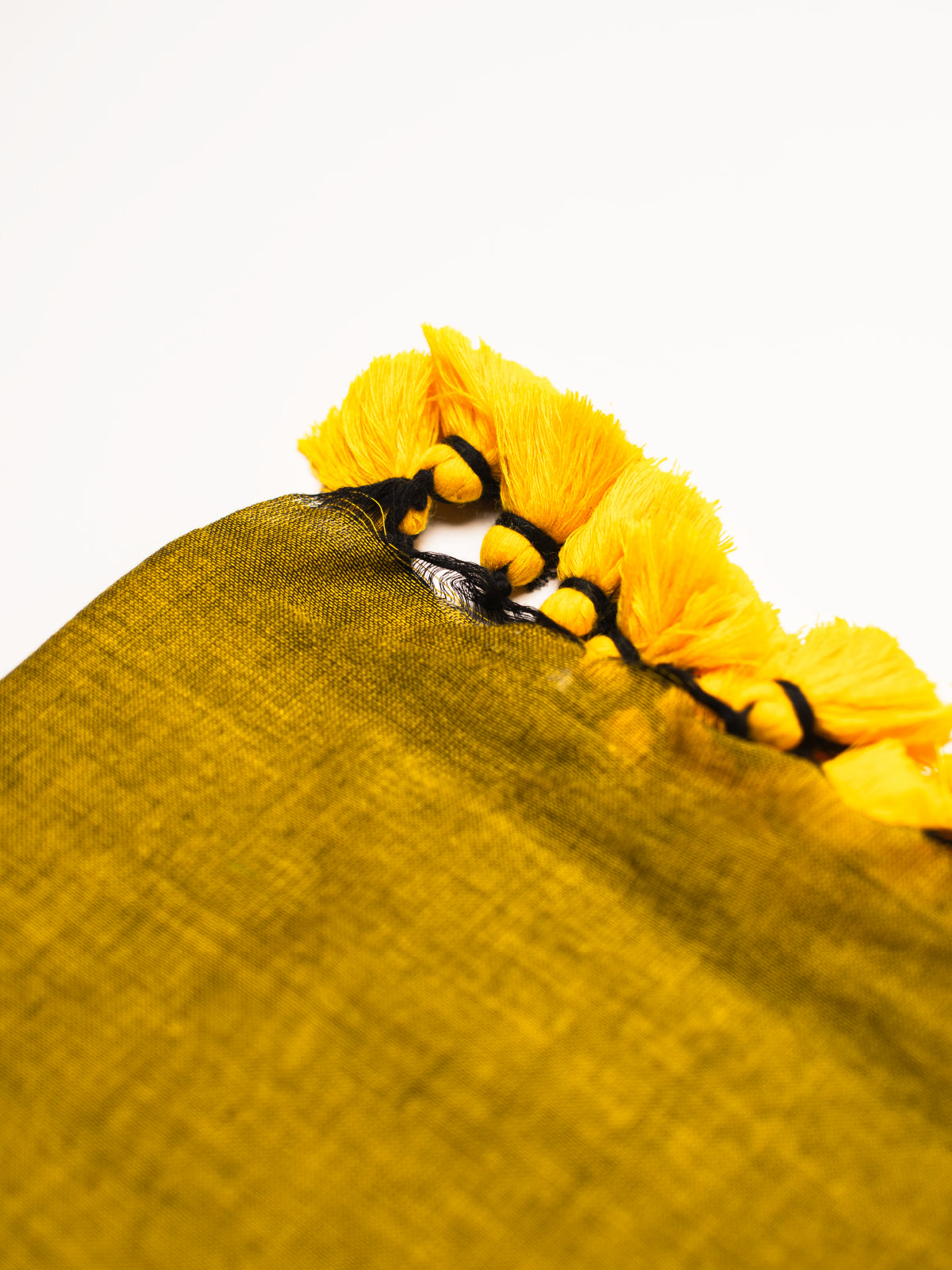 Mustard Cotton Saree