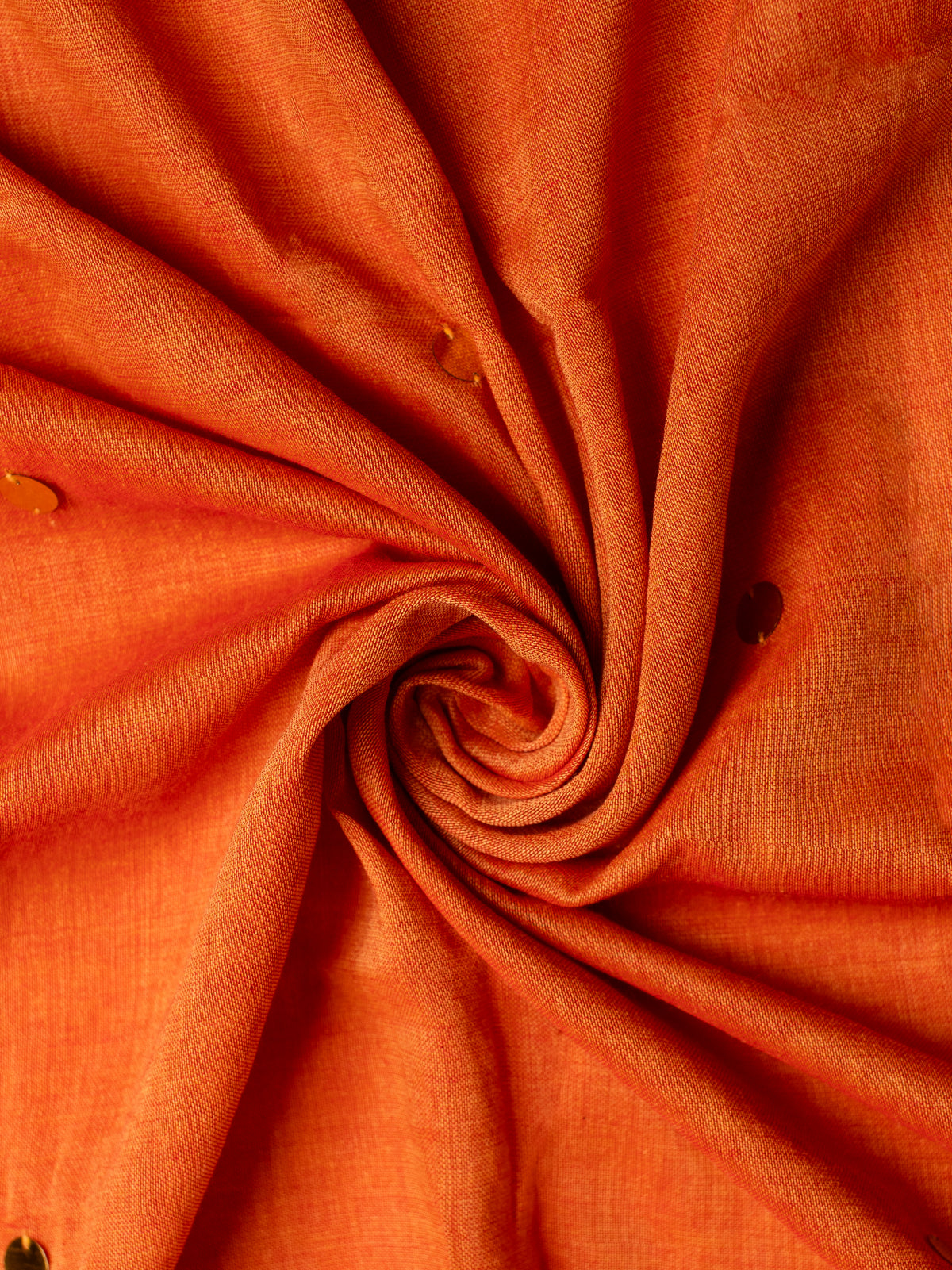 Peach Cotton Saree