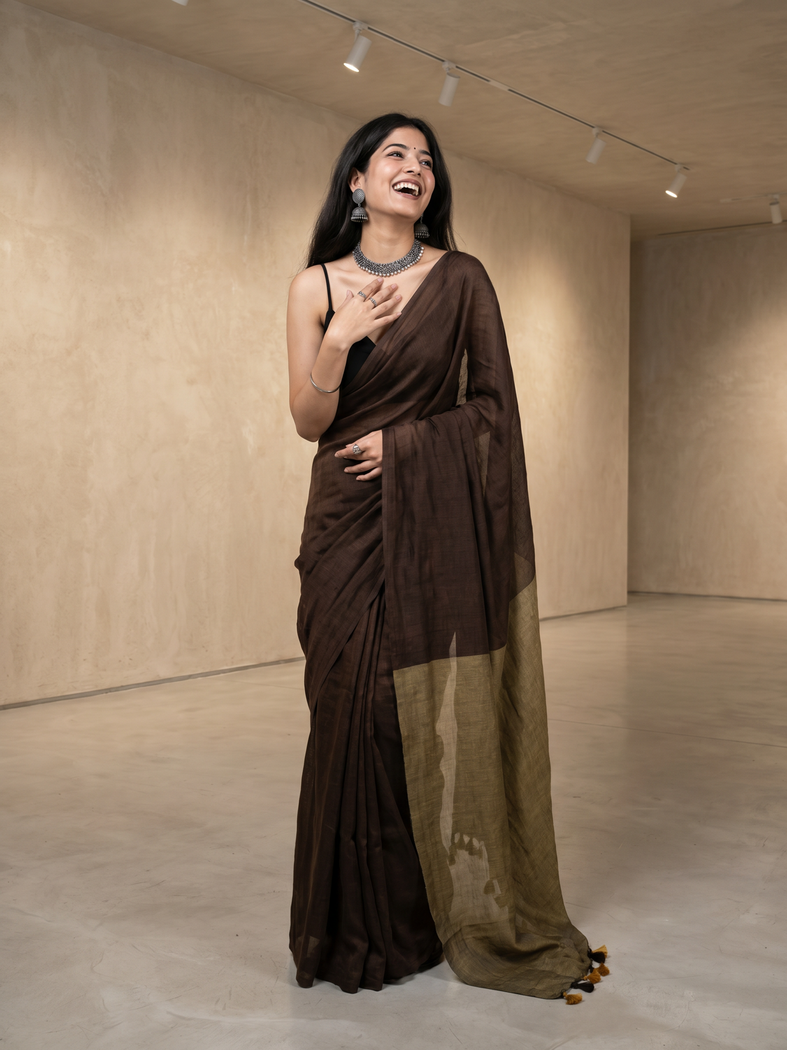 Choco Love Cotton Saree