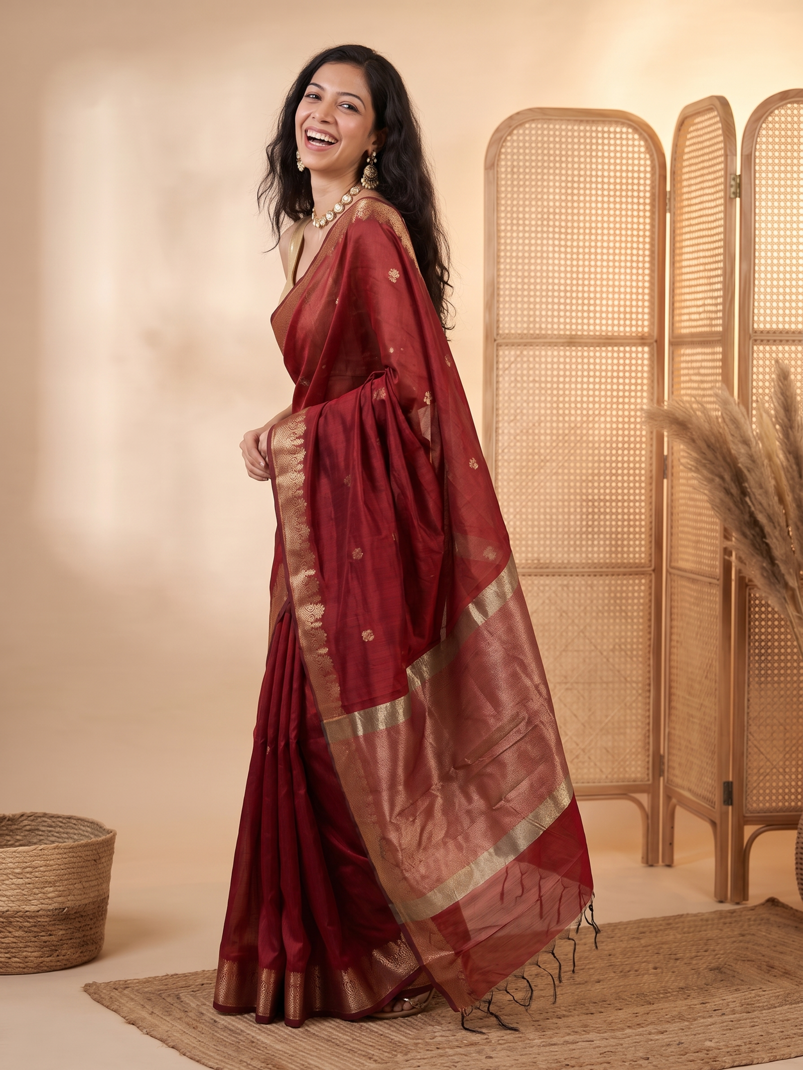 Ruby Rajkumari Banarasi Cotton Saree