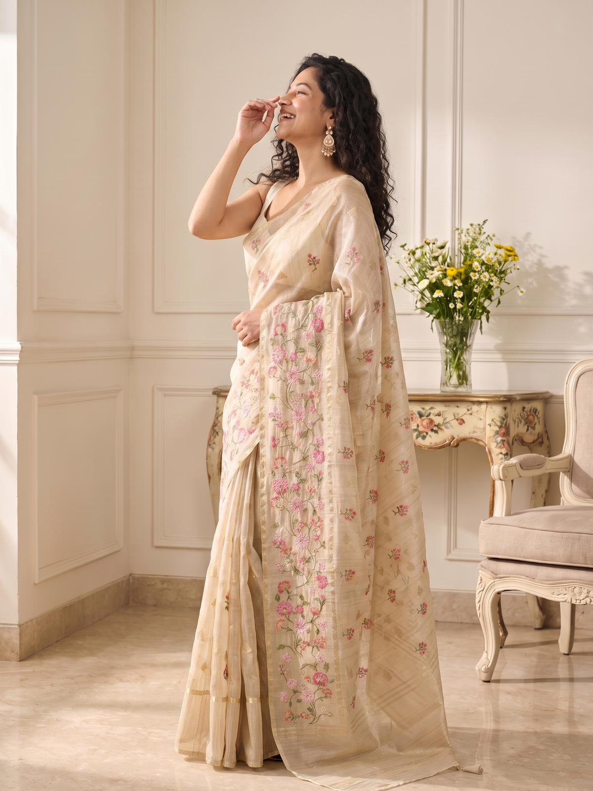 Kusum Tussar Silk Banarasi Saree