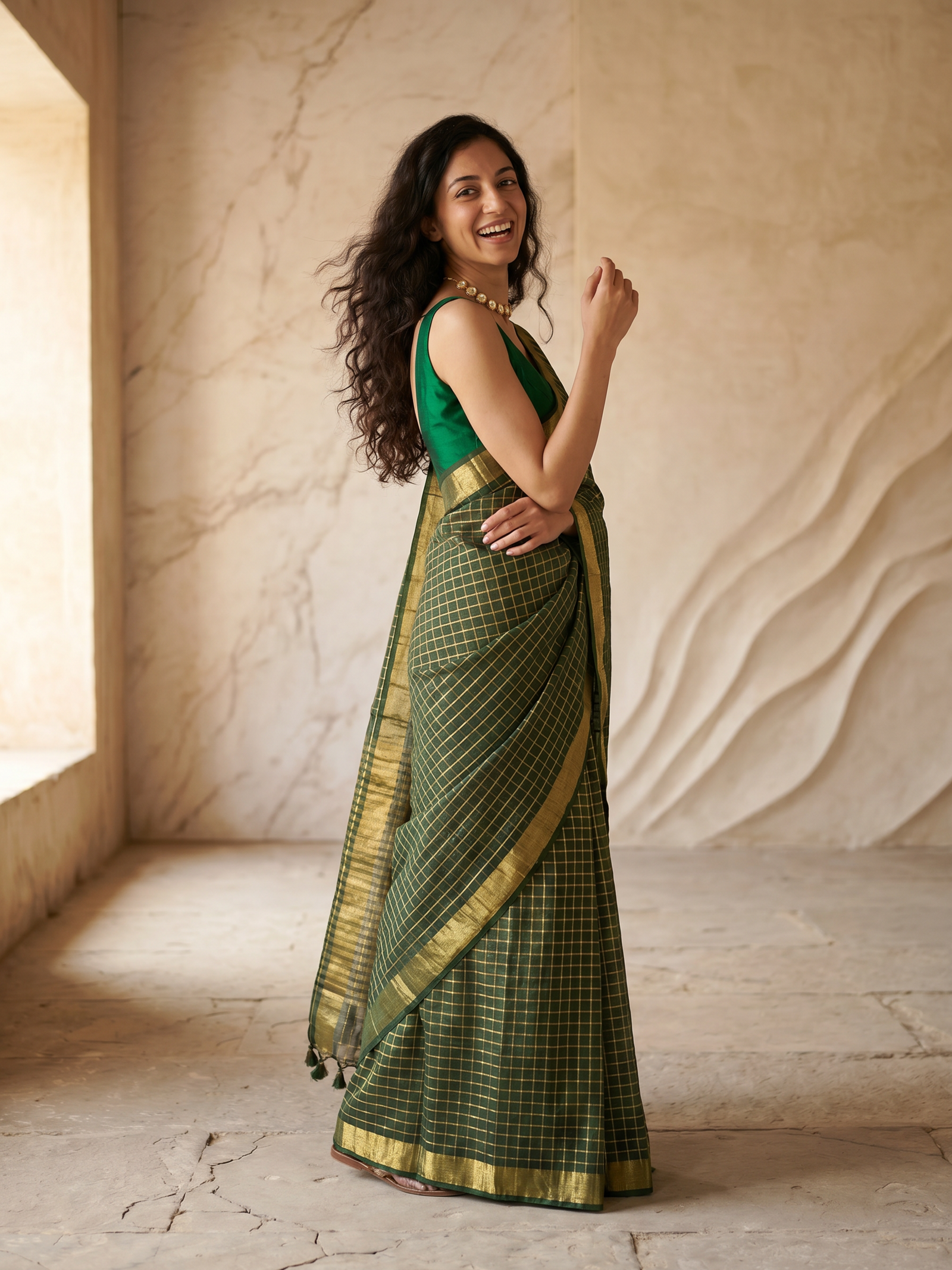 Vaibhavi Mulmul Saree