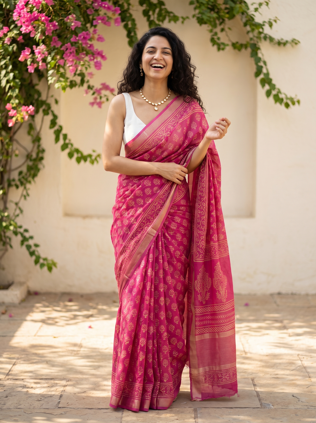 Suroor Maheshwari Cotton Silk Saree