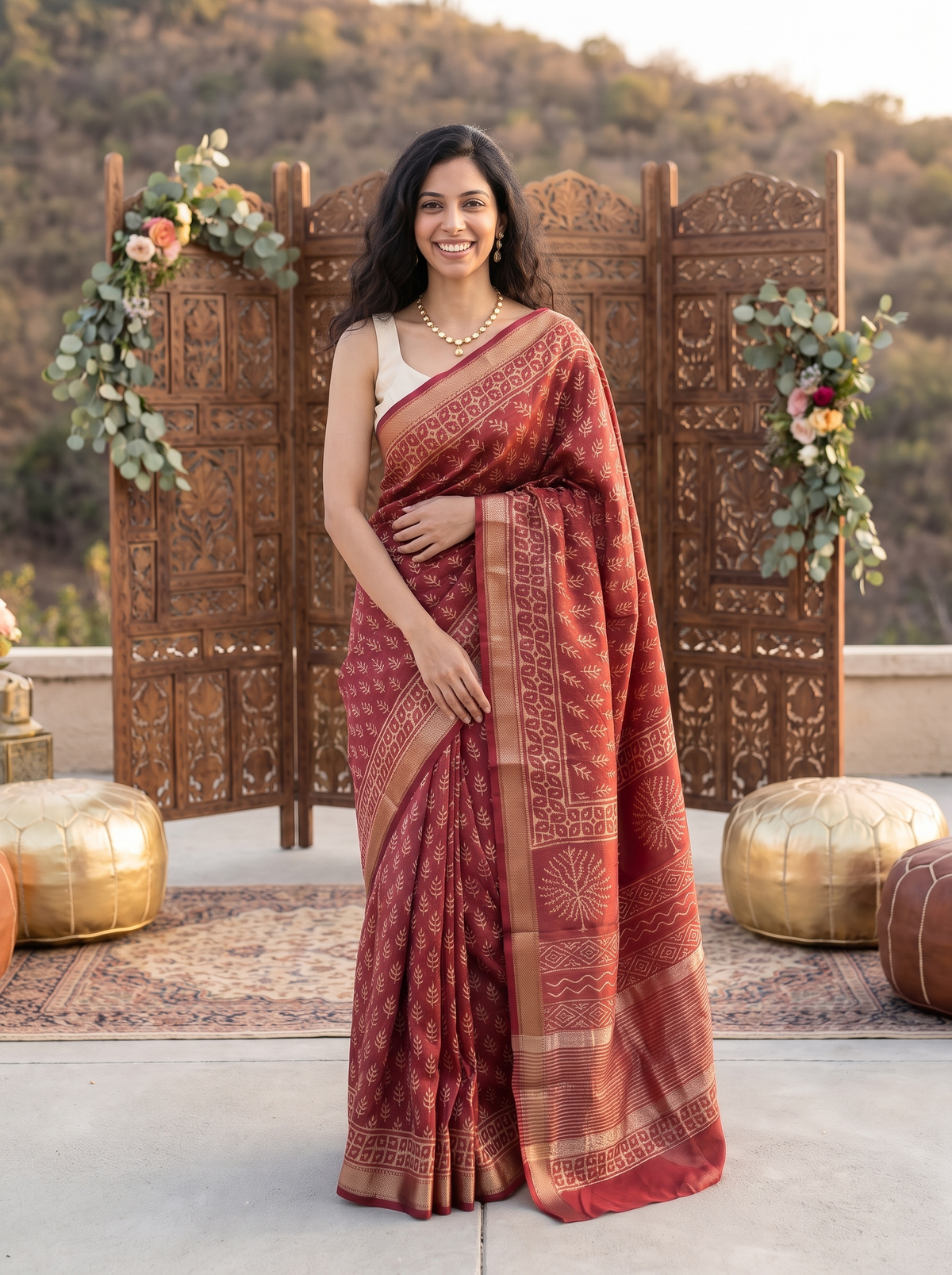 Rajeshwari Maheshwari Cotton Silk Saree