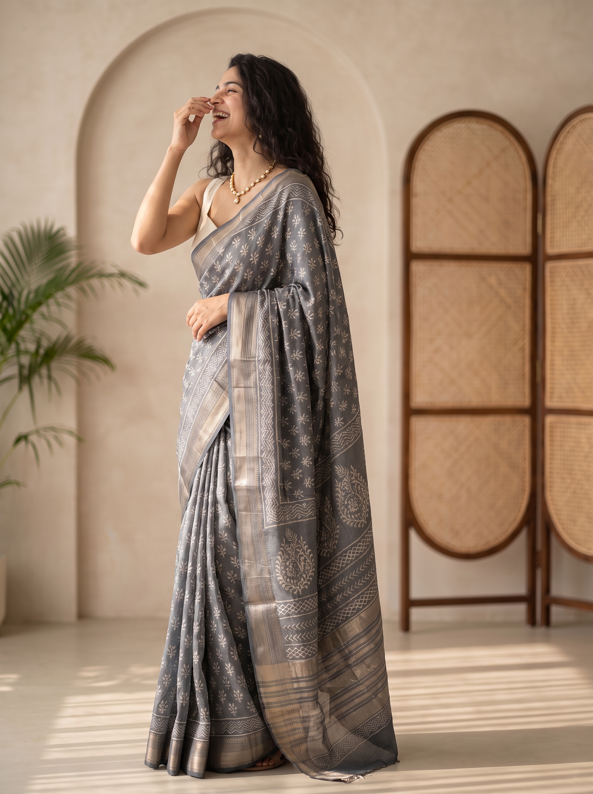 Madhavi Maheshwari Cotton Silk Saree