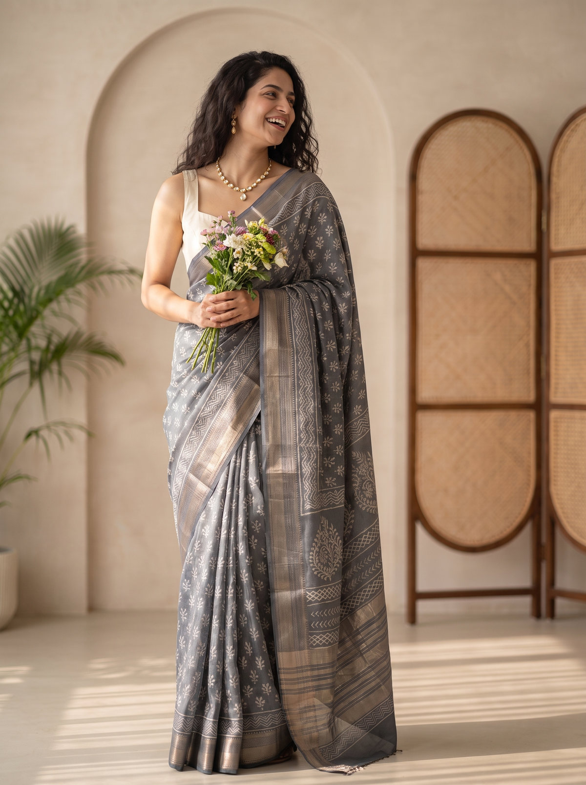 Madhavi Maheshwari Cotton Silk Saree