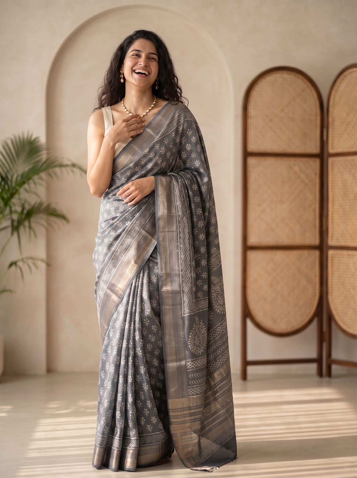 Madhavi Maheshwari Cotton Silk Saree