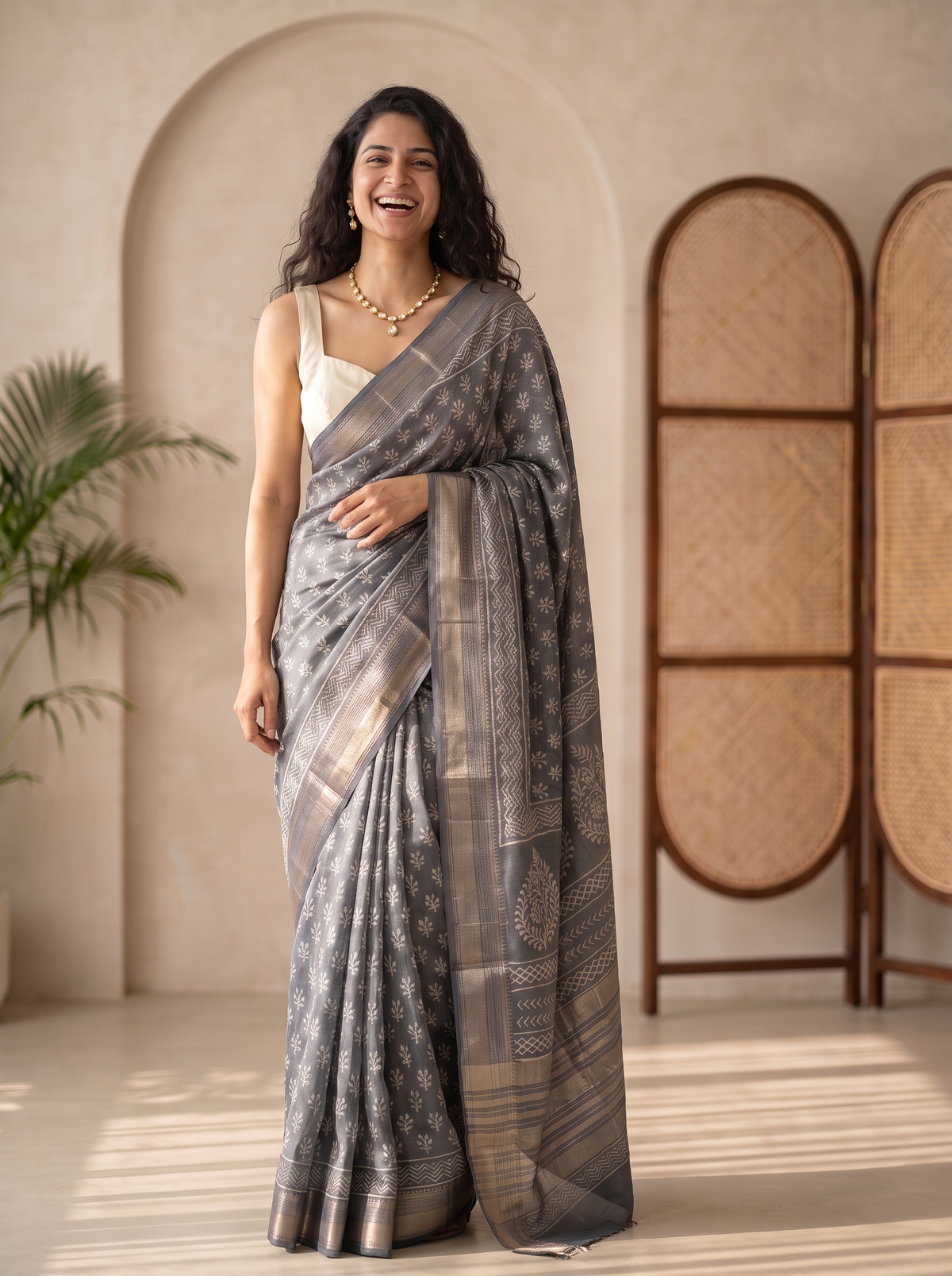 Madhavi Maheshwari Cotton Silk Saree