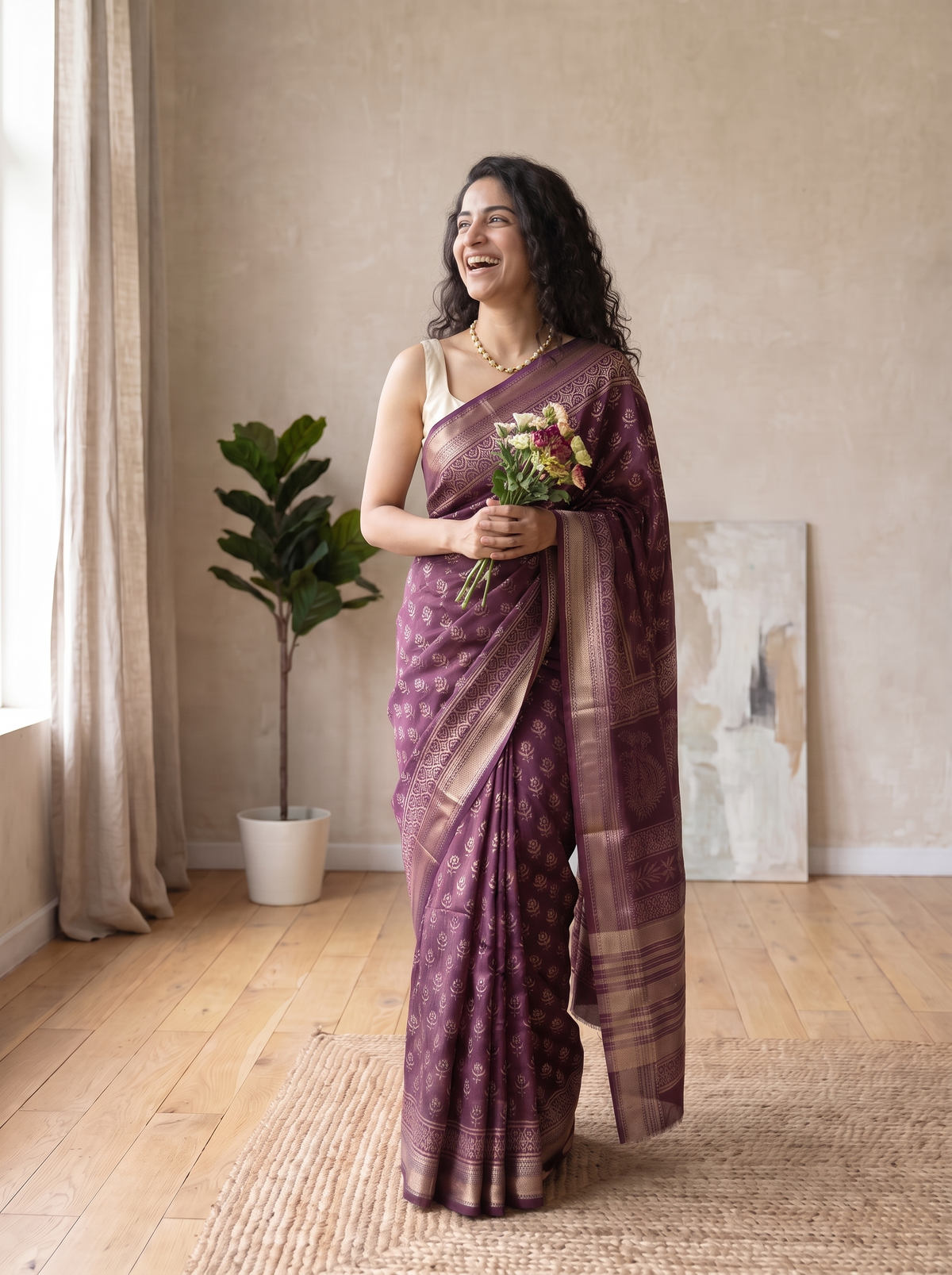 Riyasat Maheshwari Cotton Silk Saree