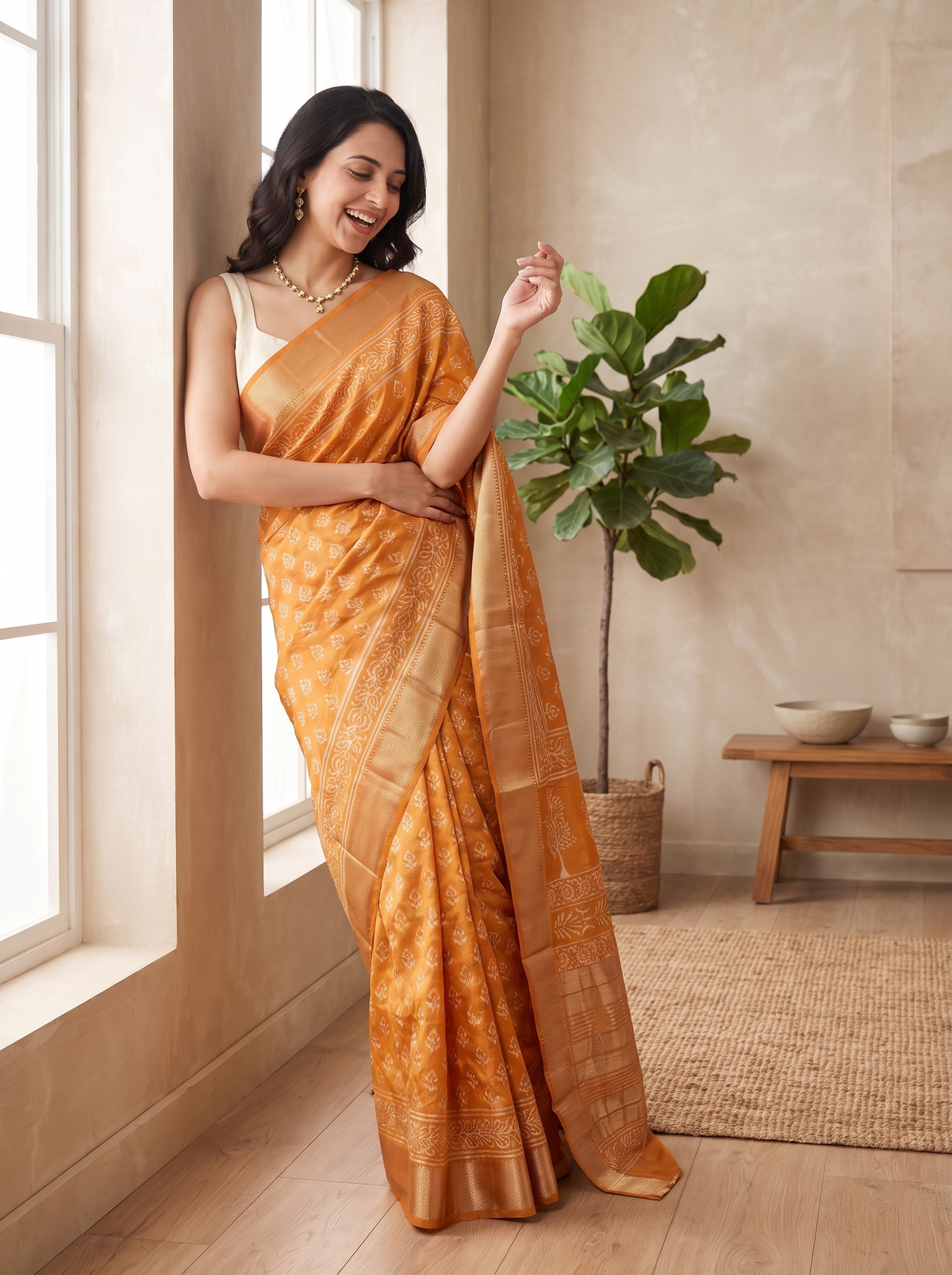 Dastaan Maheshwari Cotton Silk Saree