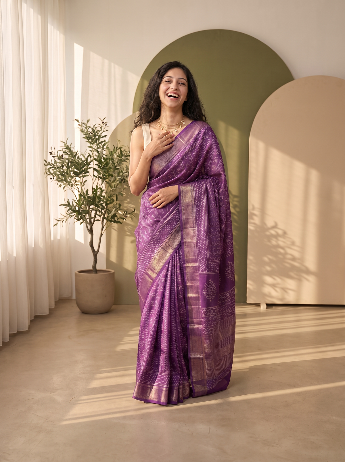 Rajvanshi Maheshwari Cotton Silk Saree