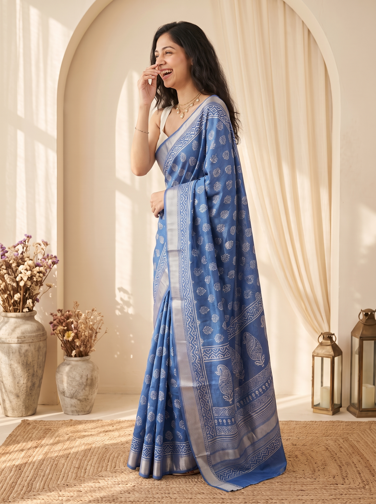 Rajnandini Maheshwari Cotton Silk Saree
