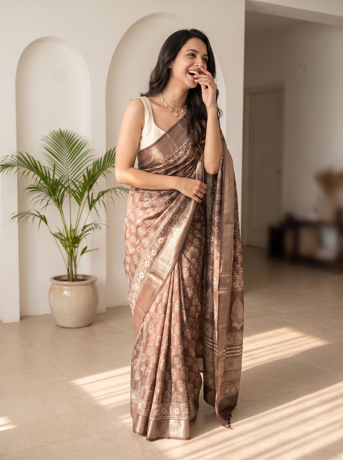 Amara Maheshwari Cotton Silk Saree