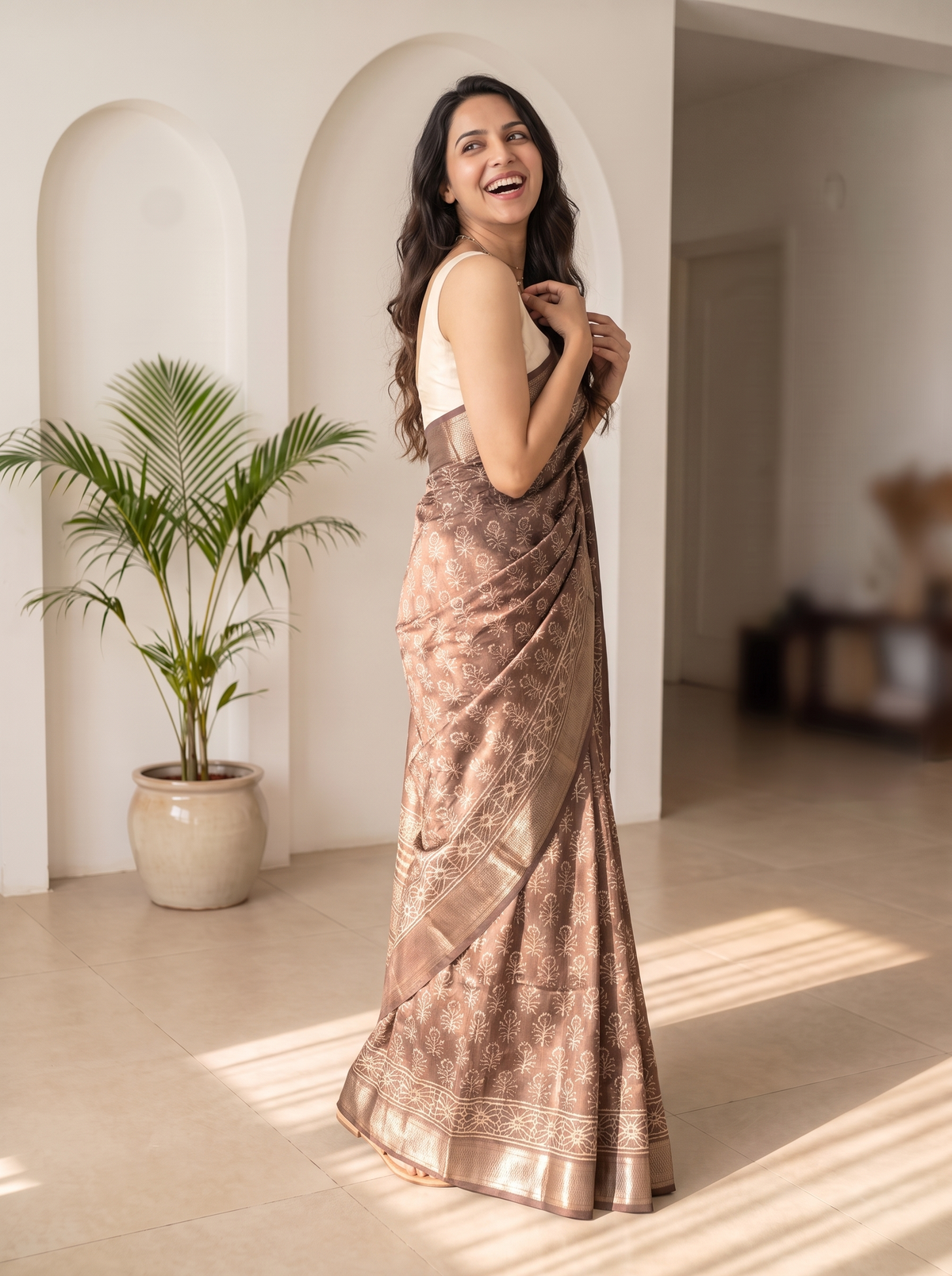 Amara Maheshwari Cotton Silk Saree
