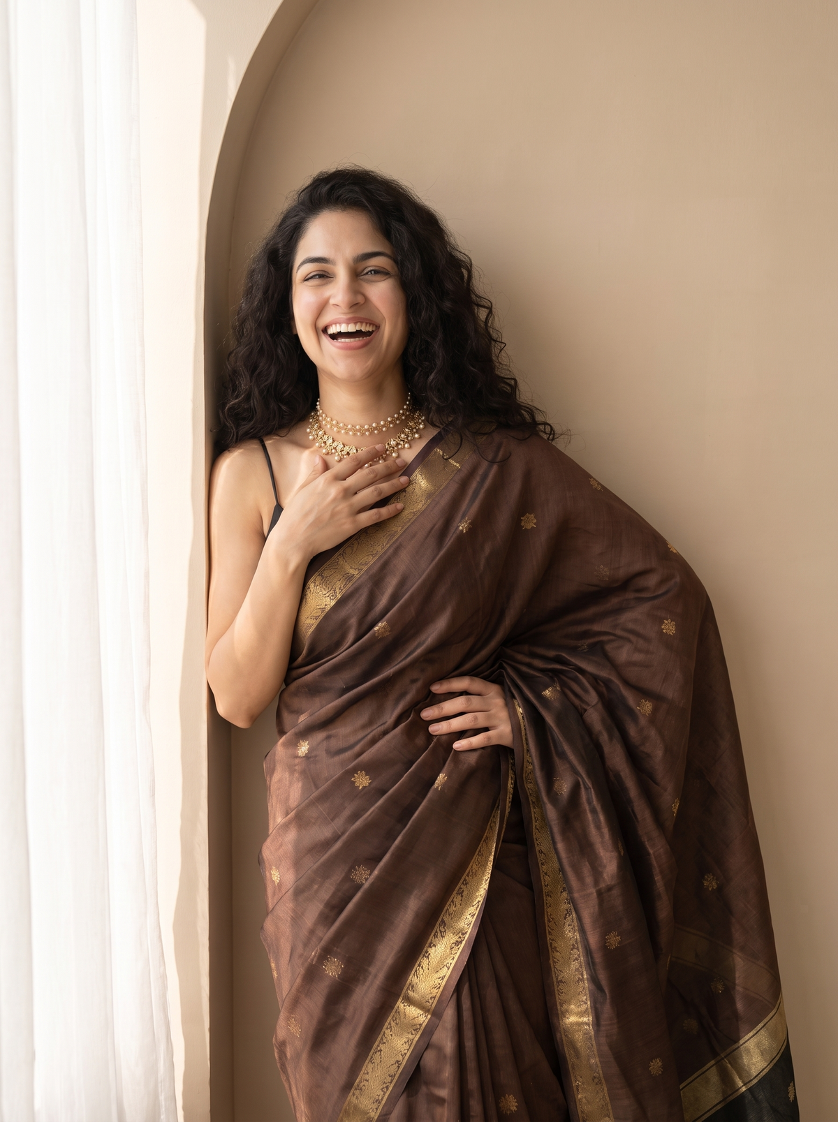 Nazaara Maheshwari Cotton Saree