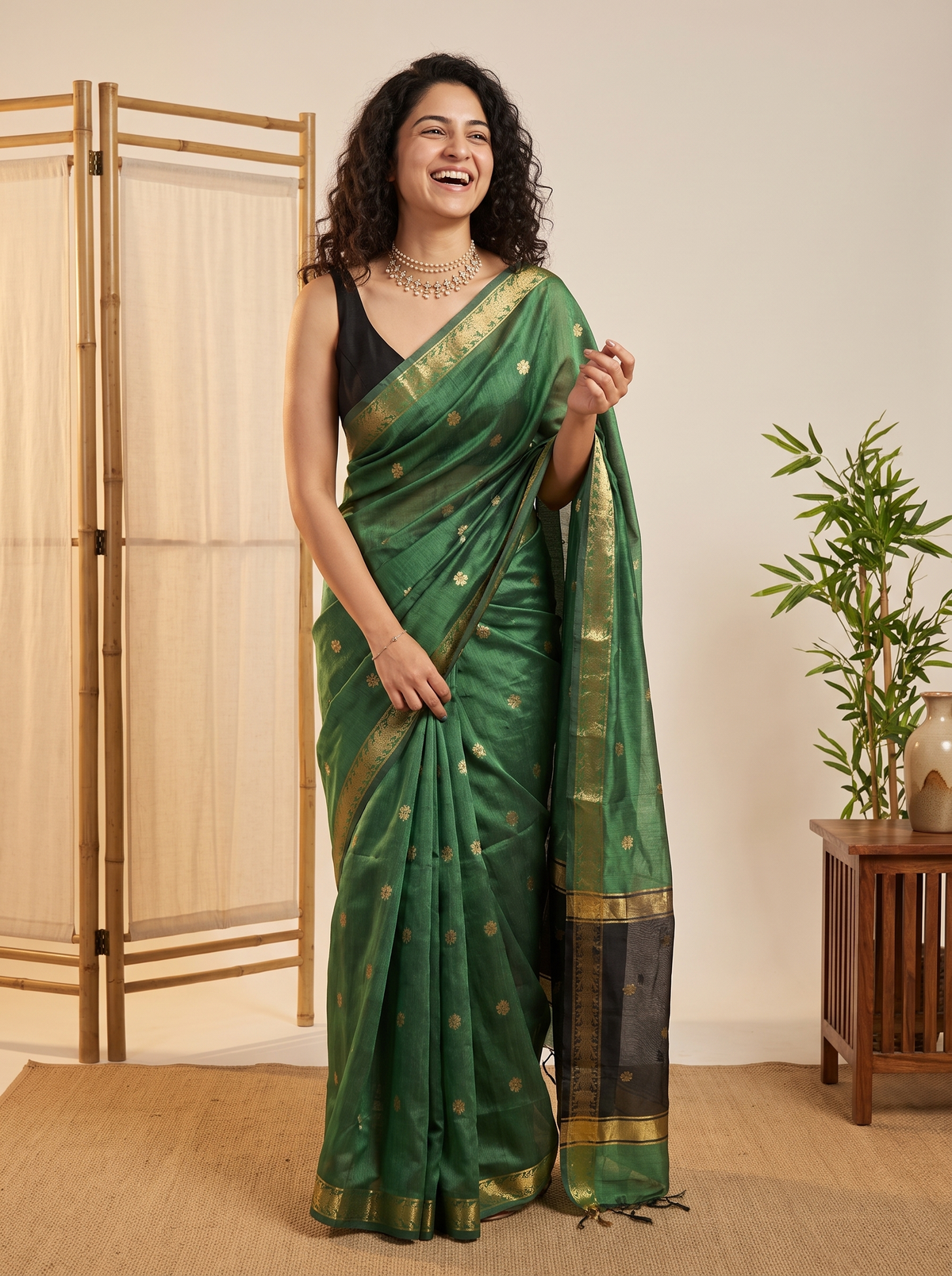 Rajkumari Maheshwari Cotton Saree