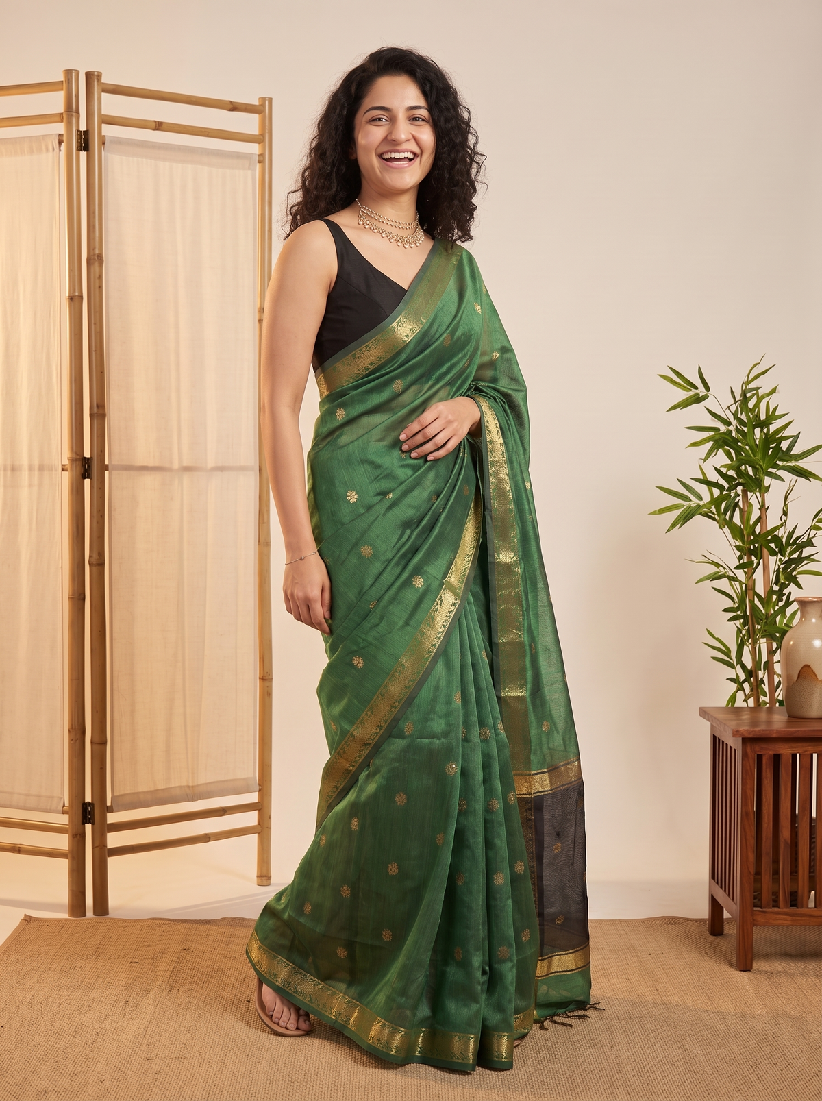 Rajkumari Maheshwari Cotton Saree