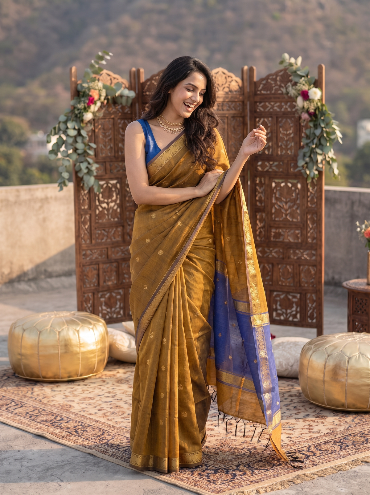 Kashi Noor Maheshwari Cotton Saree