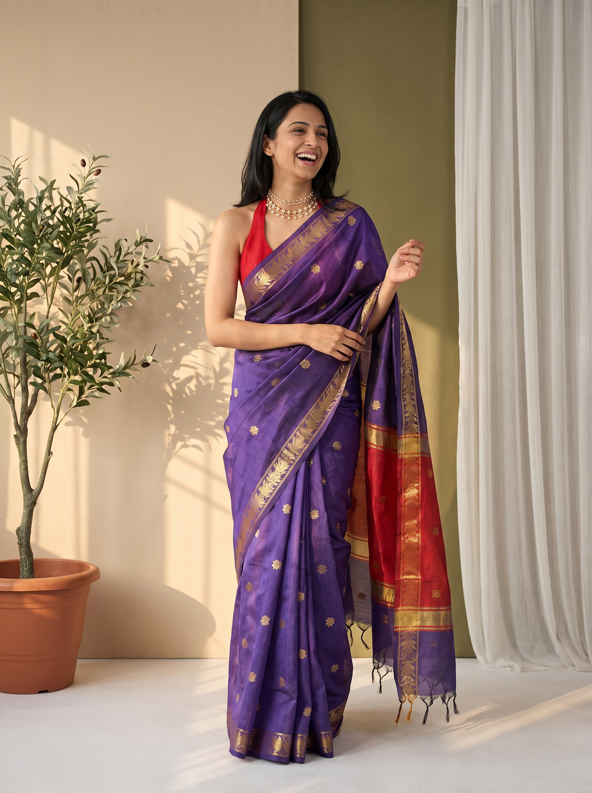 Adaa Banarasi Cotton Saree