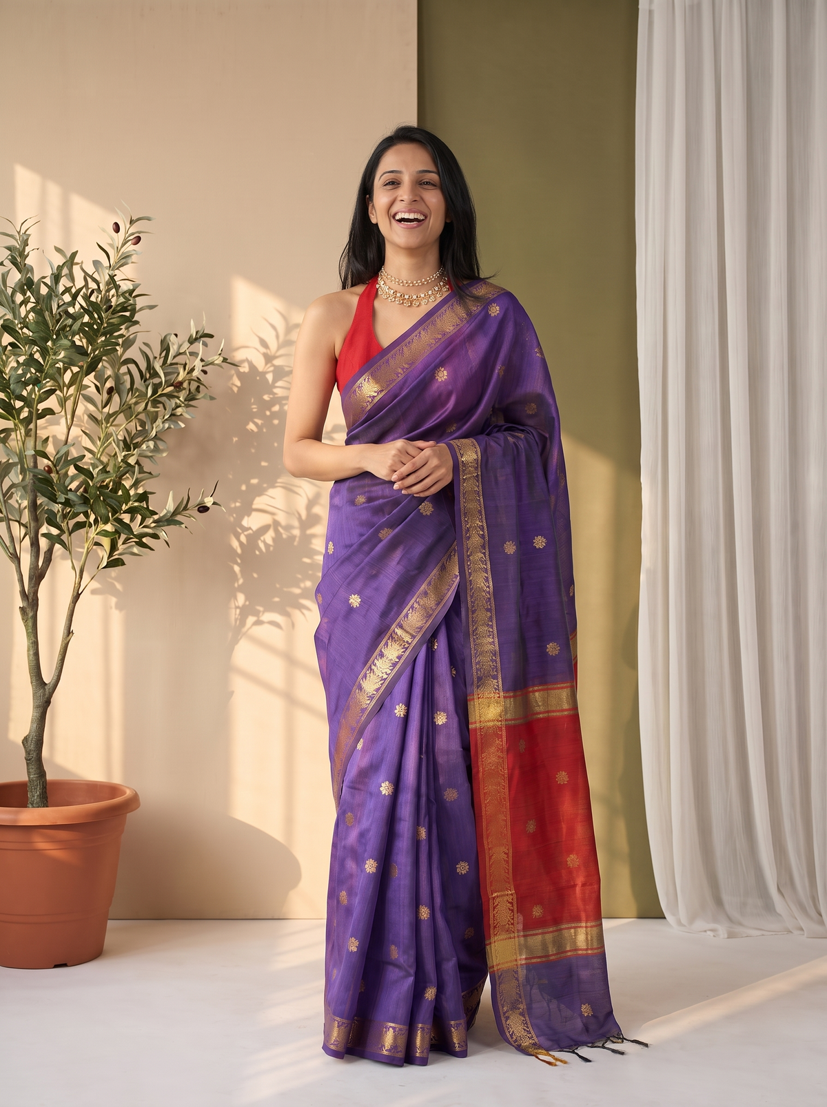 Adaa Banarasi Cotton Saree