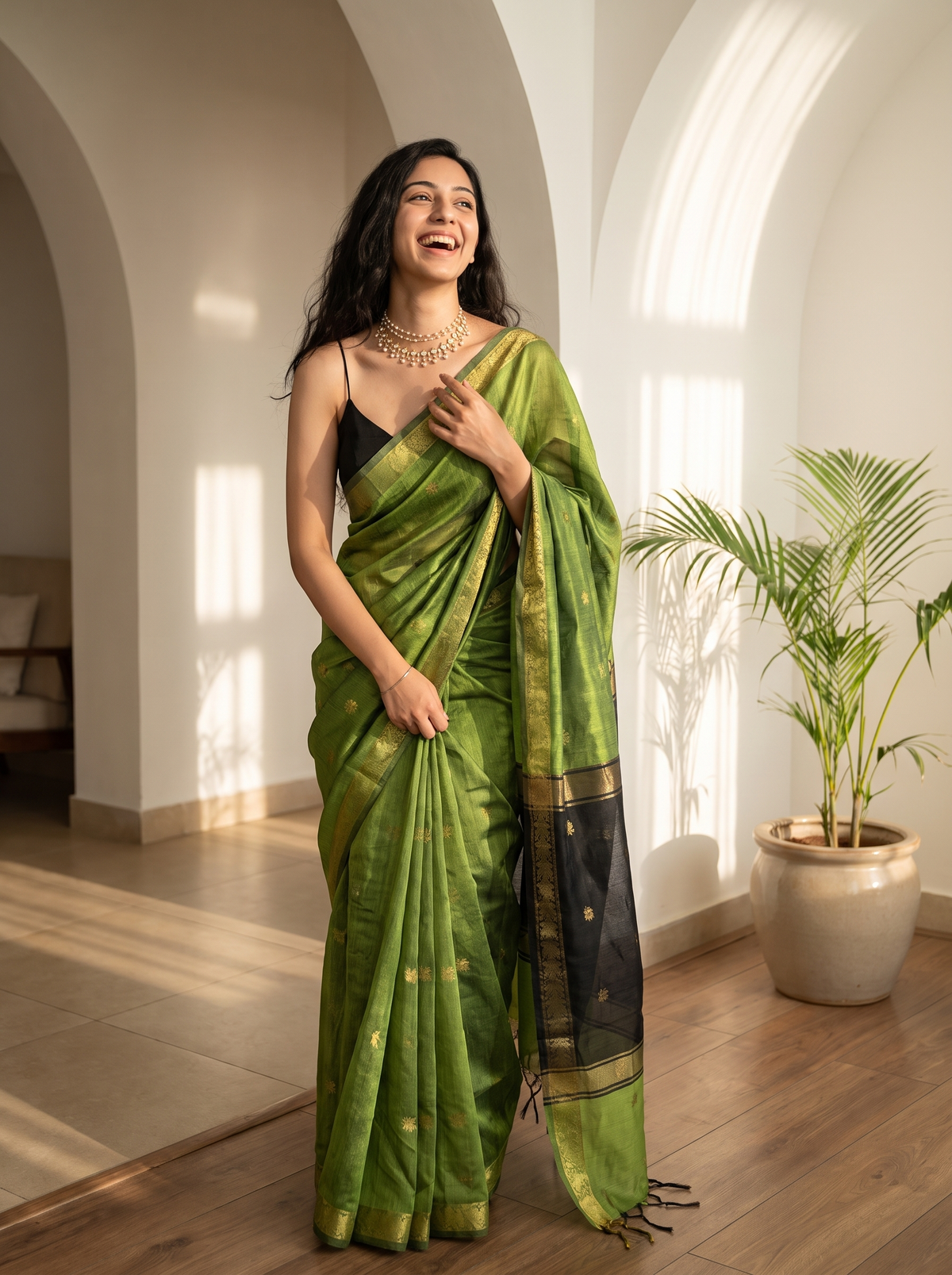 Mehervira Banarasi Cotton Saree