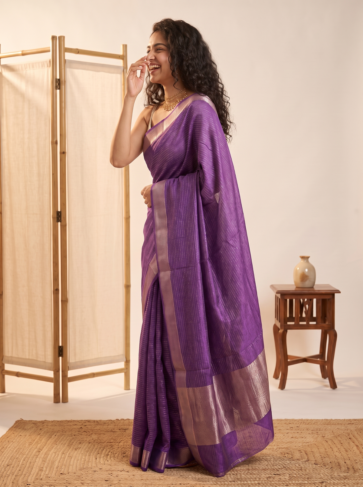Rimjhim Jari Silk Saree