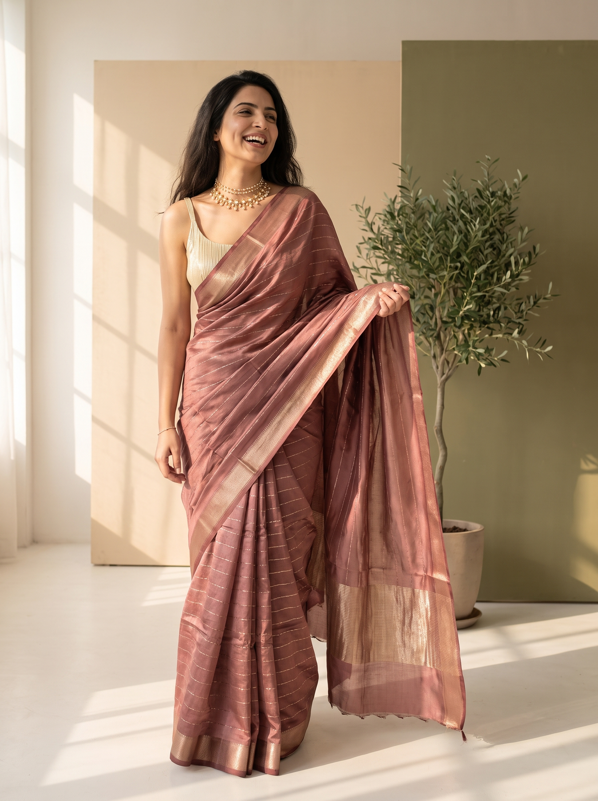 Madhushree Jari Silk Saree