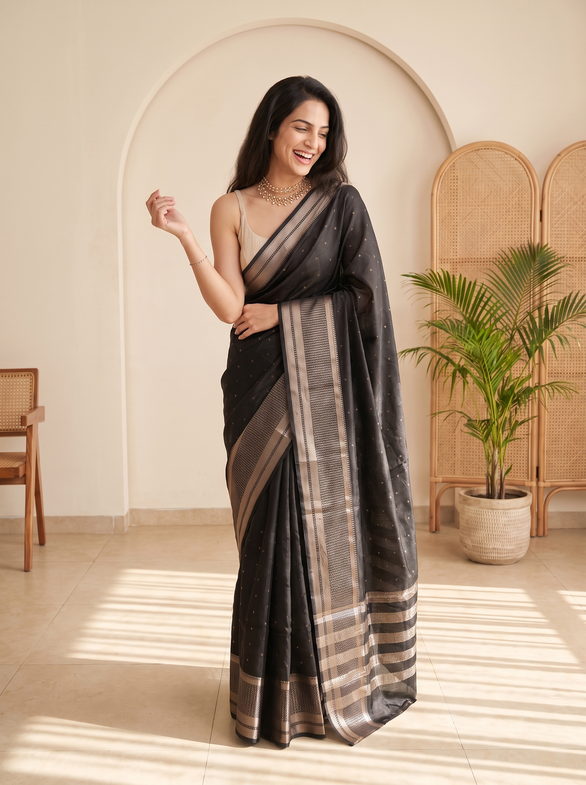 Silsila Jari Silk Saree
