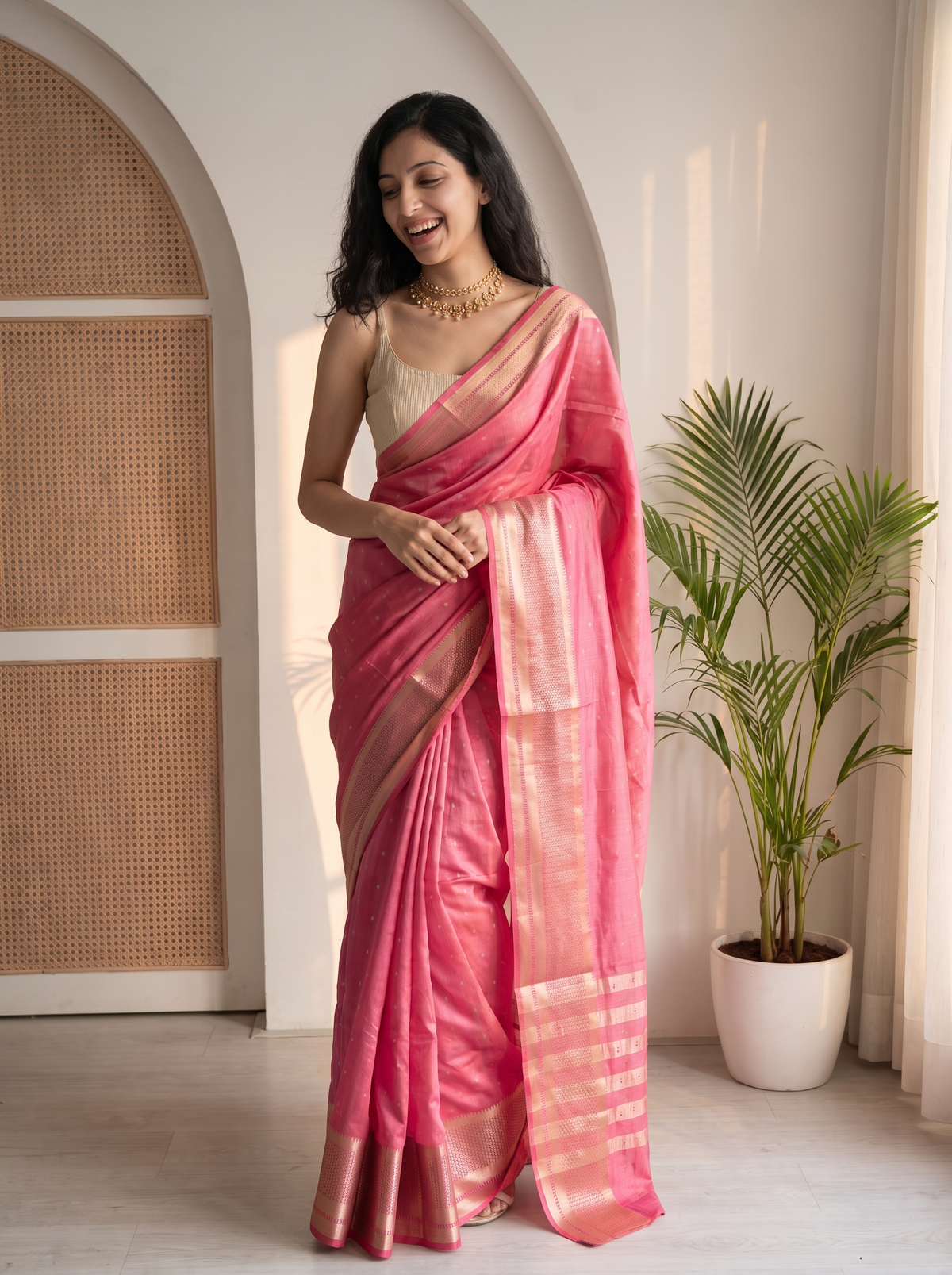 Chandbala Jari Silk Saree