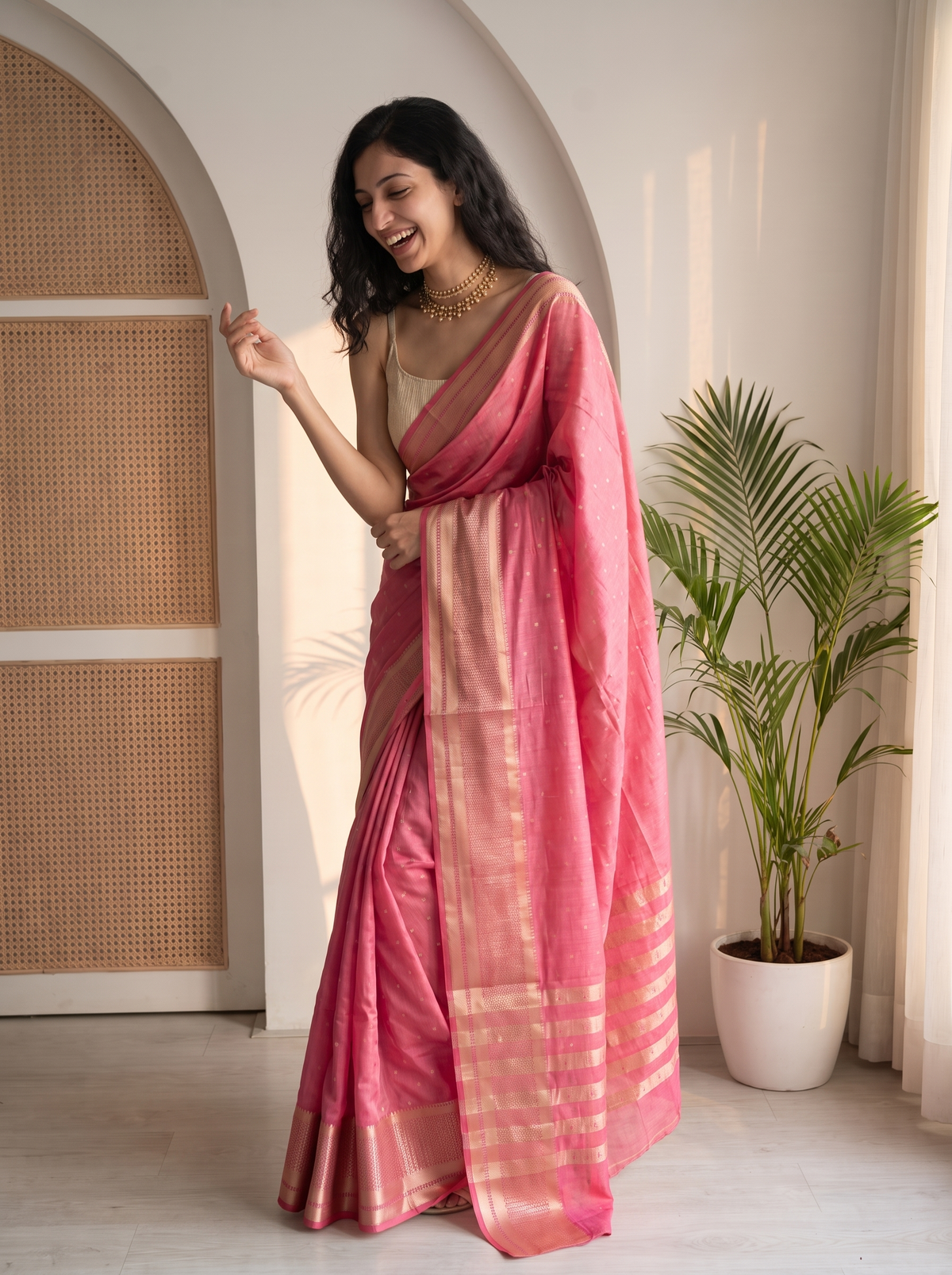 Chandbala Jari Silk Saree