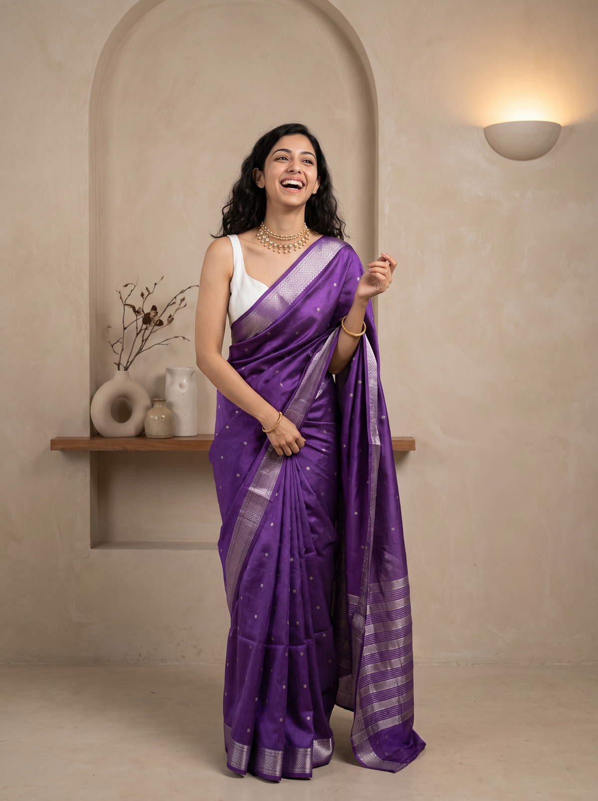 Gajra Jari Silk Saree