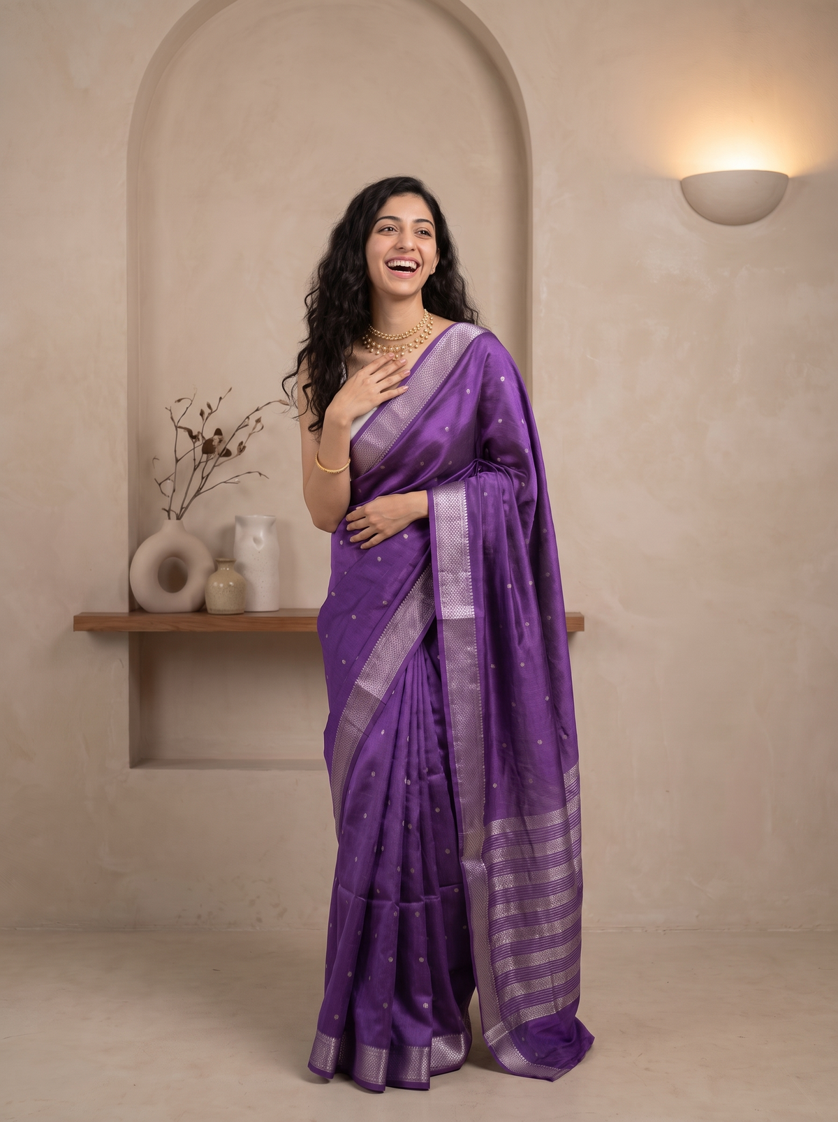 Gajra Jari Silk Saree